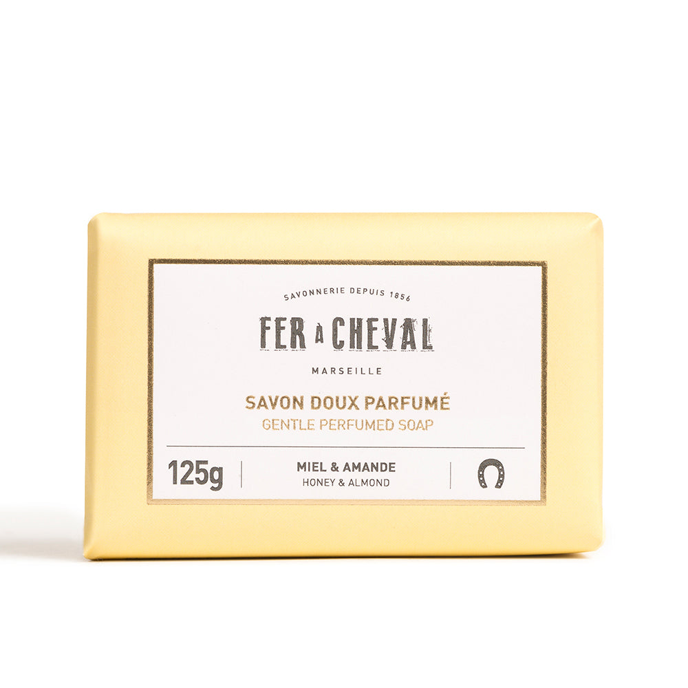 Fer a Cheval Jabón Aromático Suave de Marsella Miel y Almendra 125 g