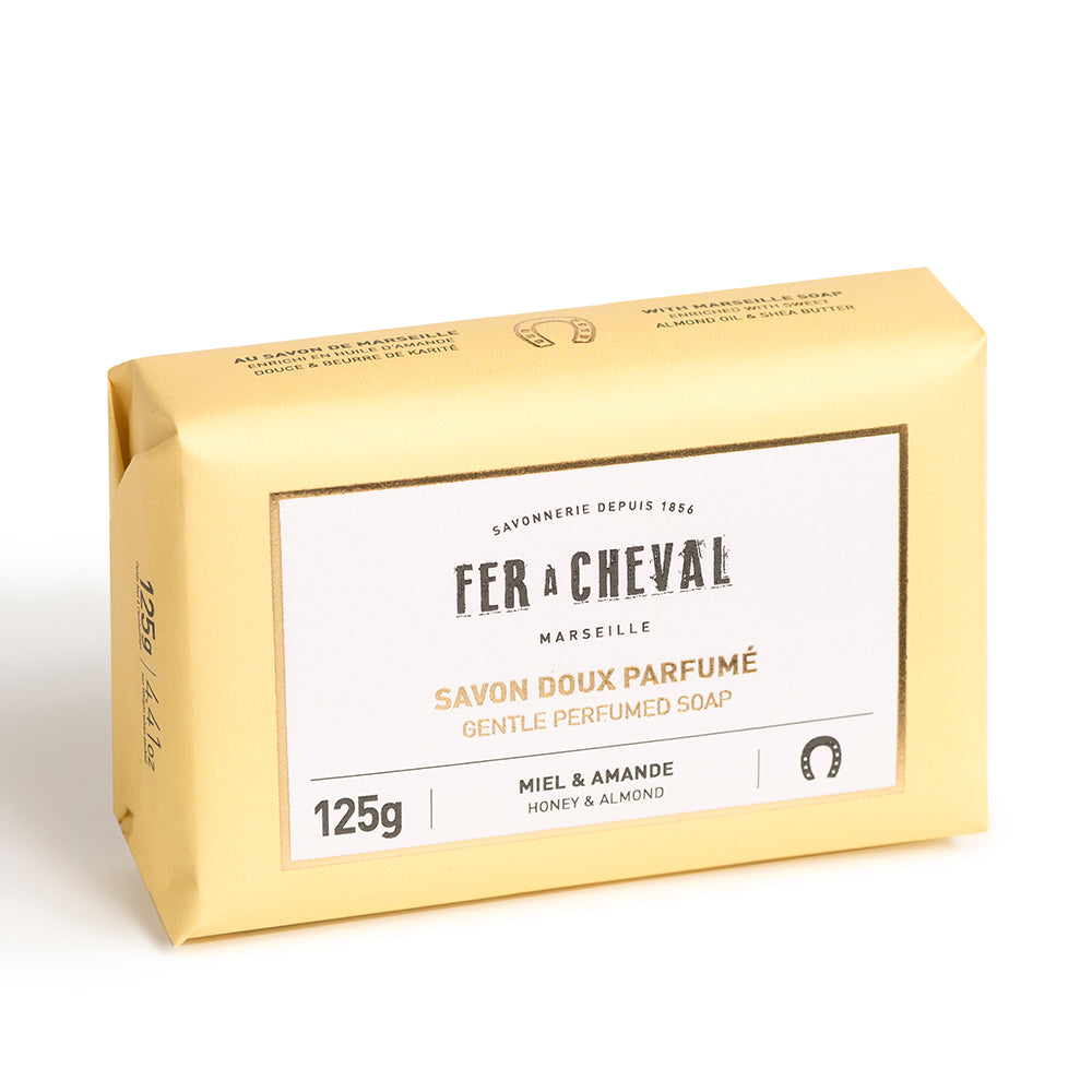 Fer a Cheval Jabón Aromático Suave de Marsella Miel y Almendra 125 g