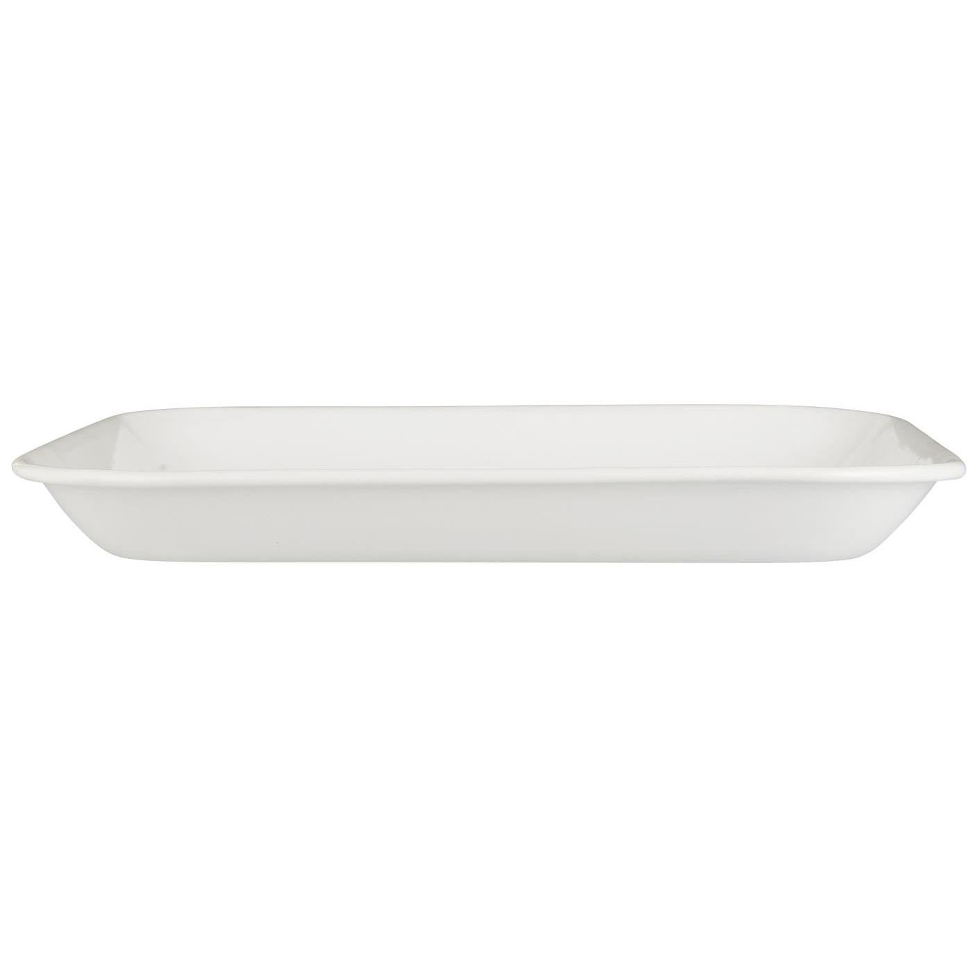 Bandeja Enlozada Cuadrada Blanca W: 30 L: 30 cm