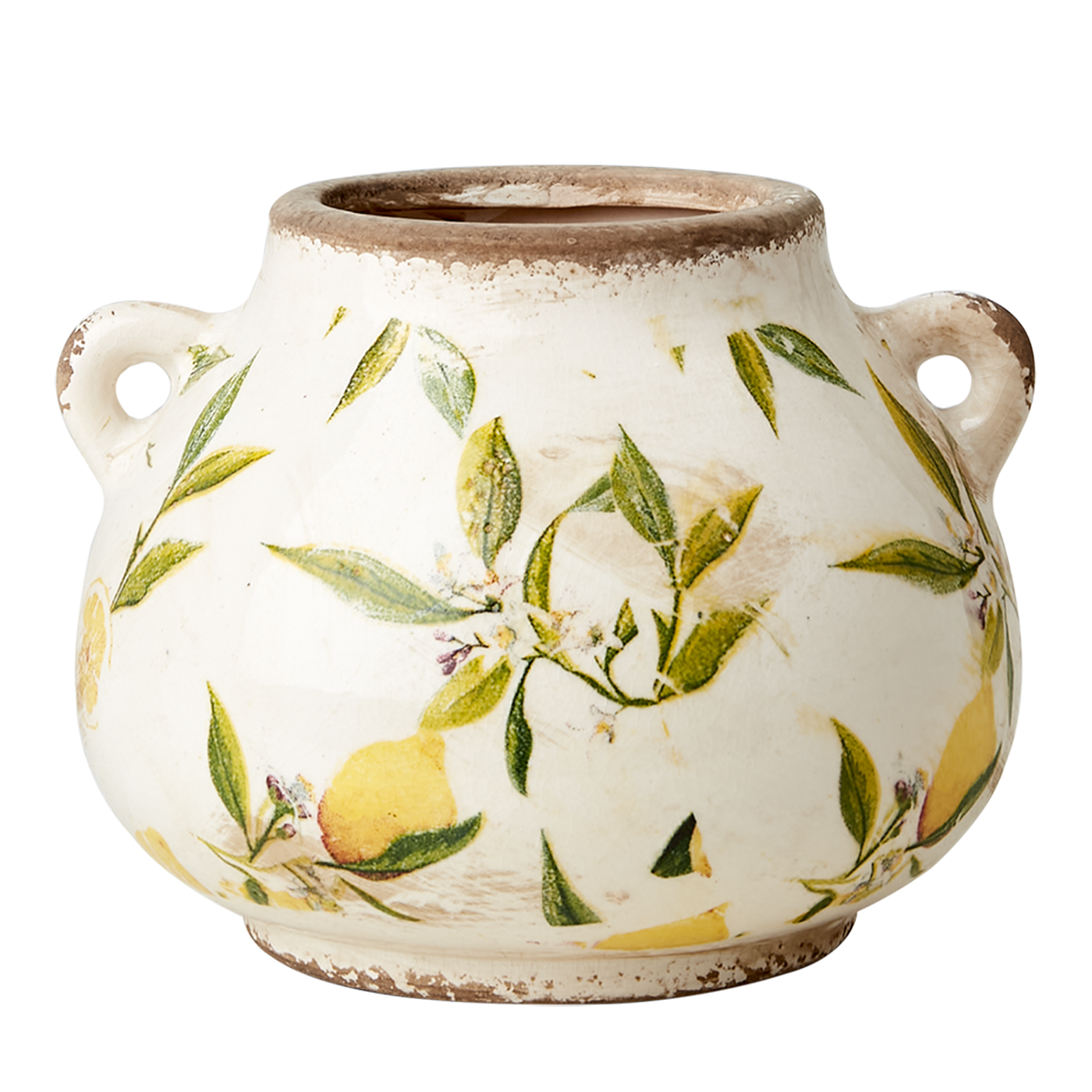 Macetero-Florero LEMONA Blanco/Verde/Amarillo