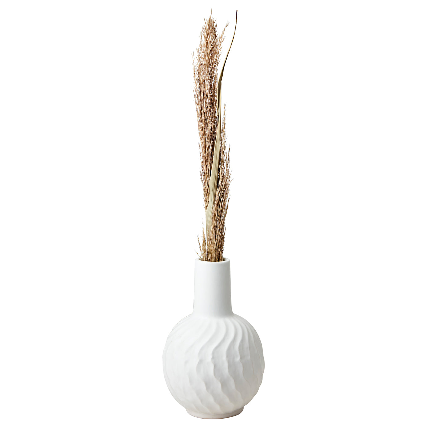 Florero M Blanco COCOS, Ø25xH26 cm