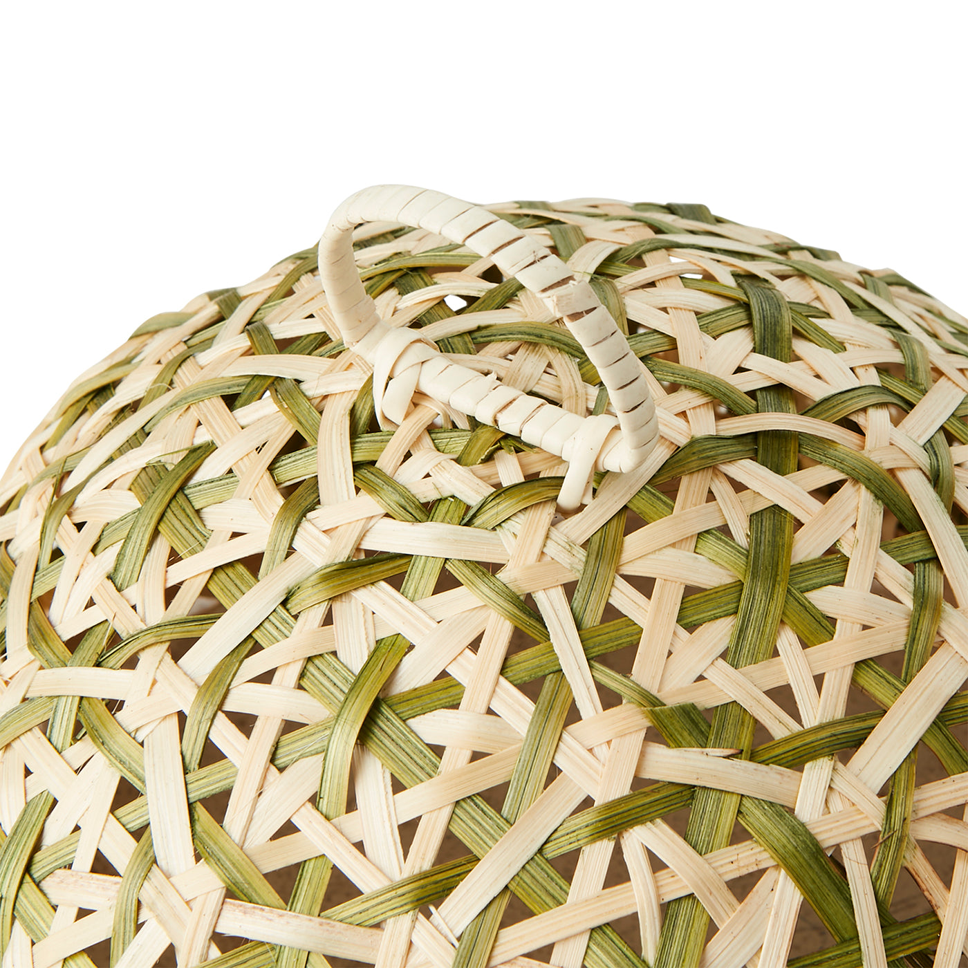 Tapa para tortas M, SUNNY, Natural/Verde, Ø21xH16 cm