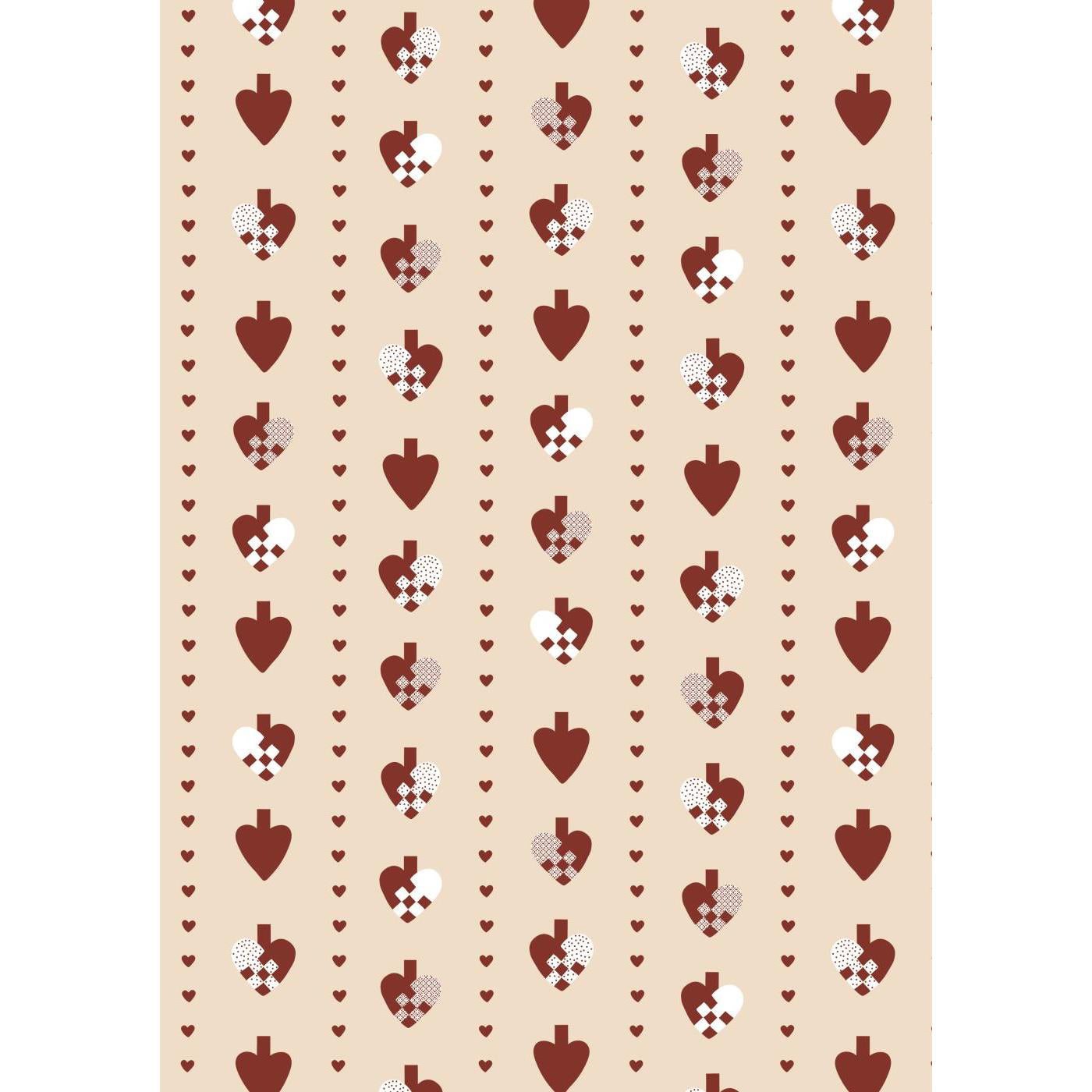 Papel Regalo Corazones Rollo 5 mt