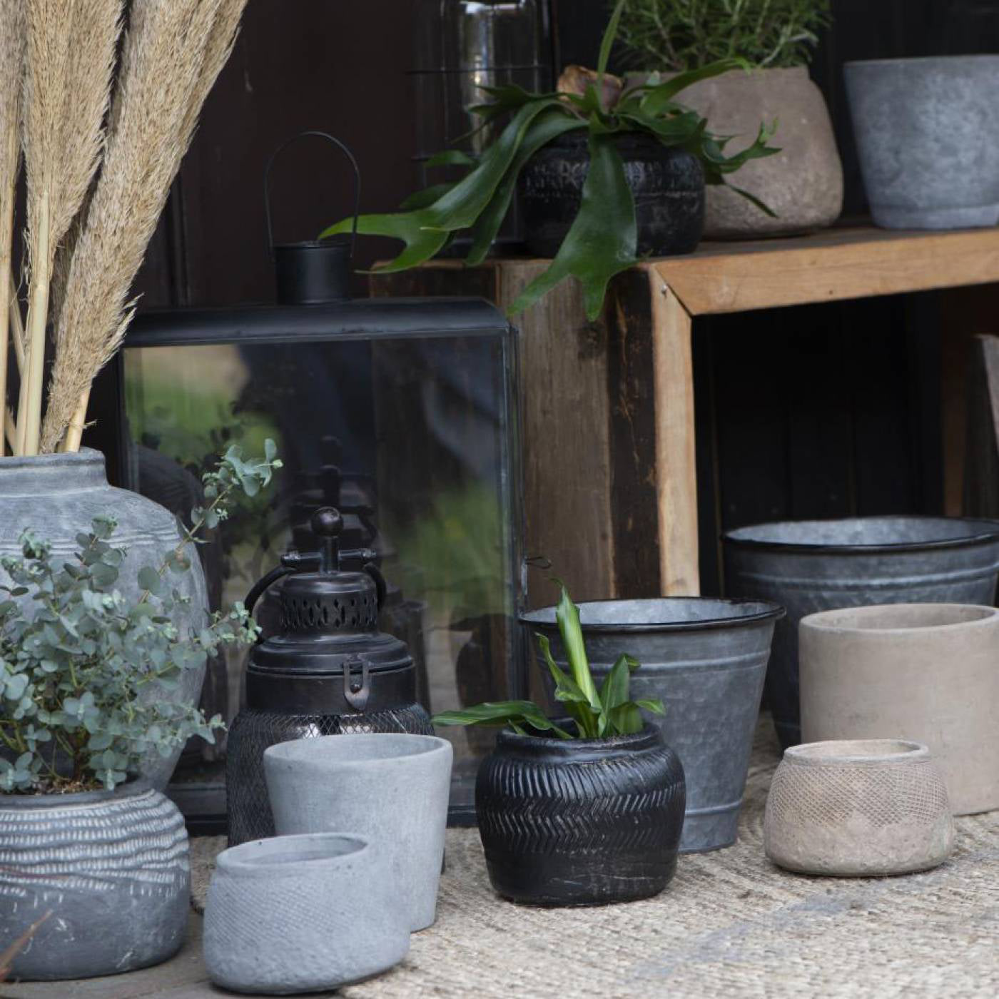 Pot Cesar Negra Medium Handmade H: 12,5 Ø: 13,5 cm