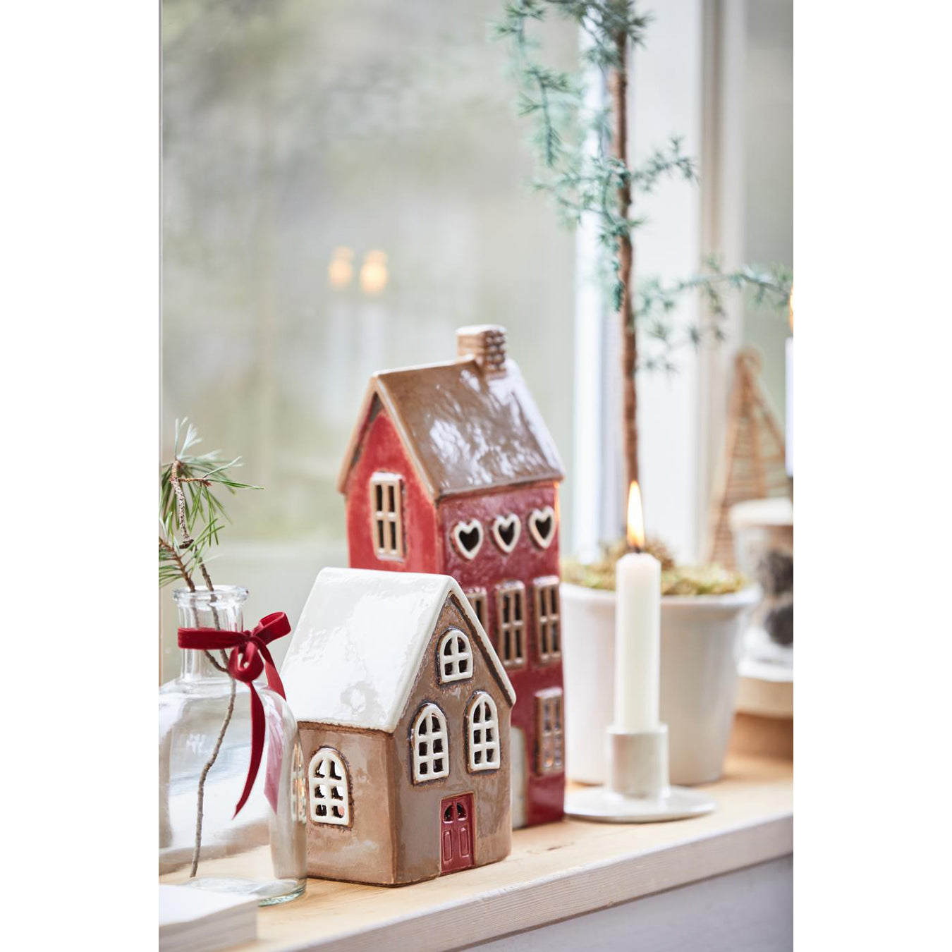 Casa para Velas Puerta Roja Stillenat