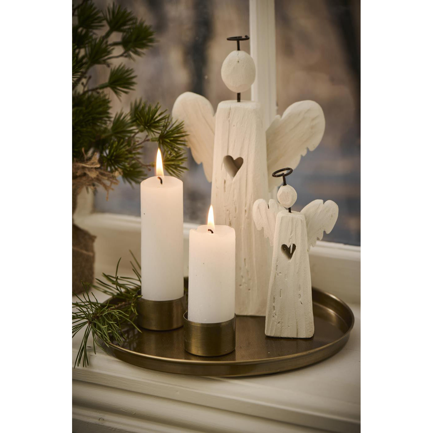 Angel de Madera Blanco