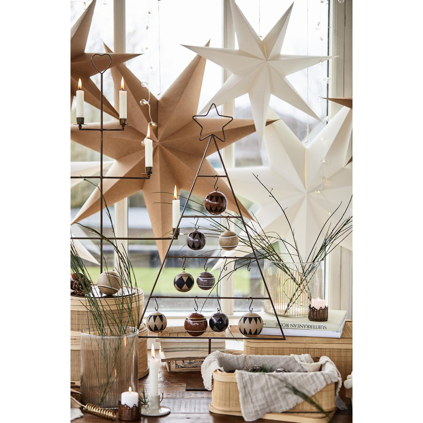 Adorno Papel Maché Café Unidad 5,8 cm