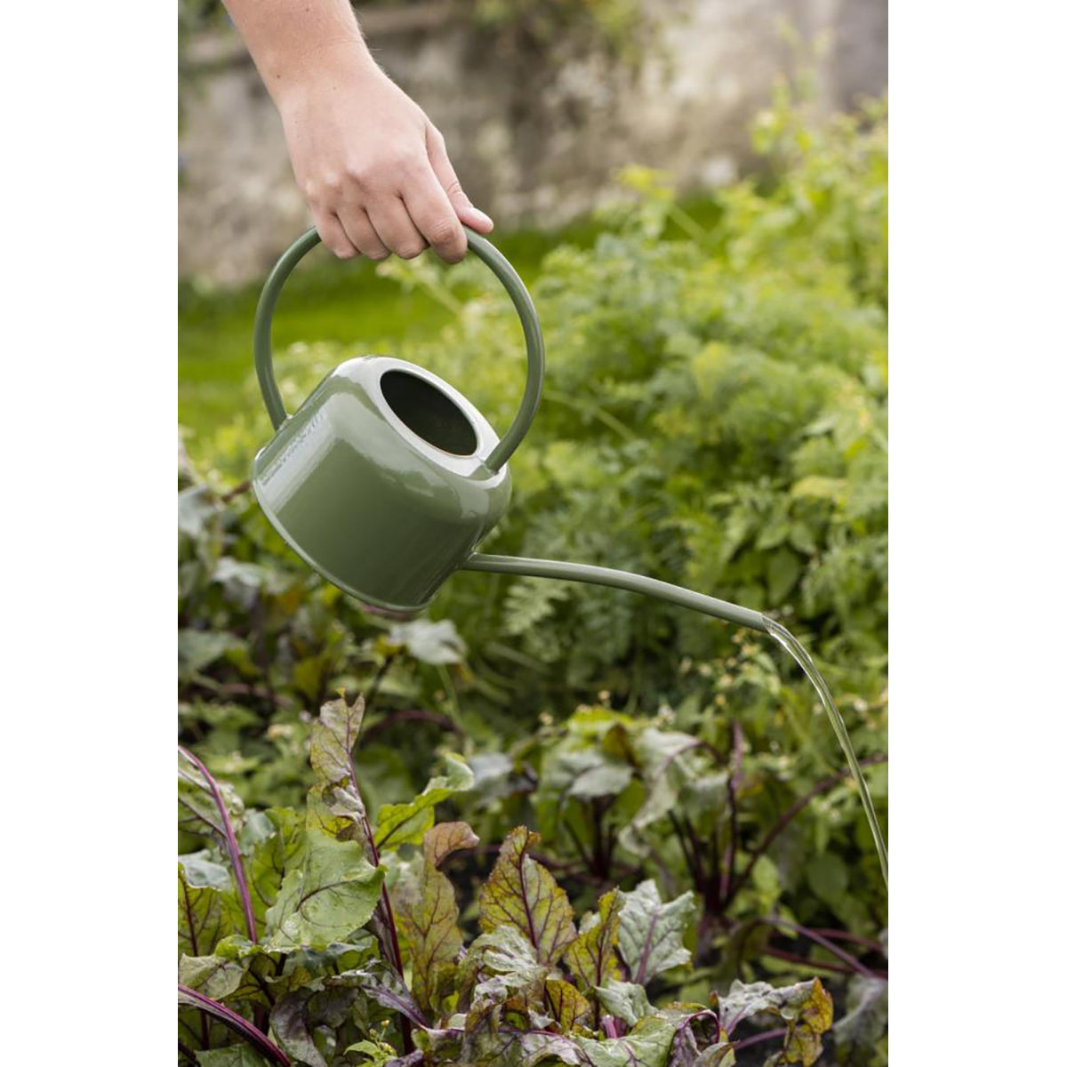 Regadora Metálica Verde 0.9 lt