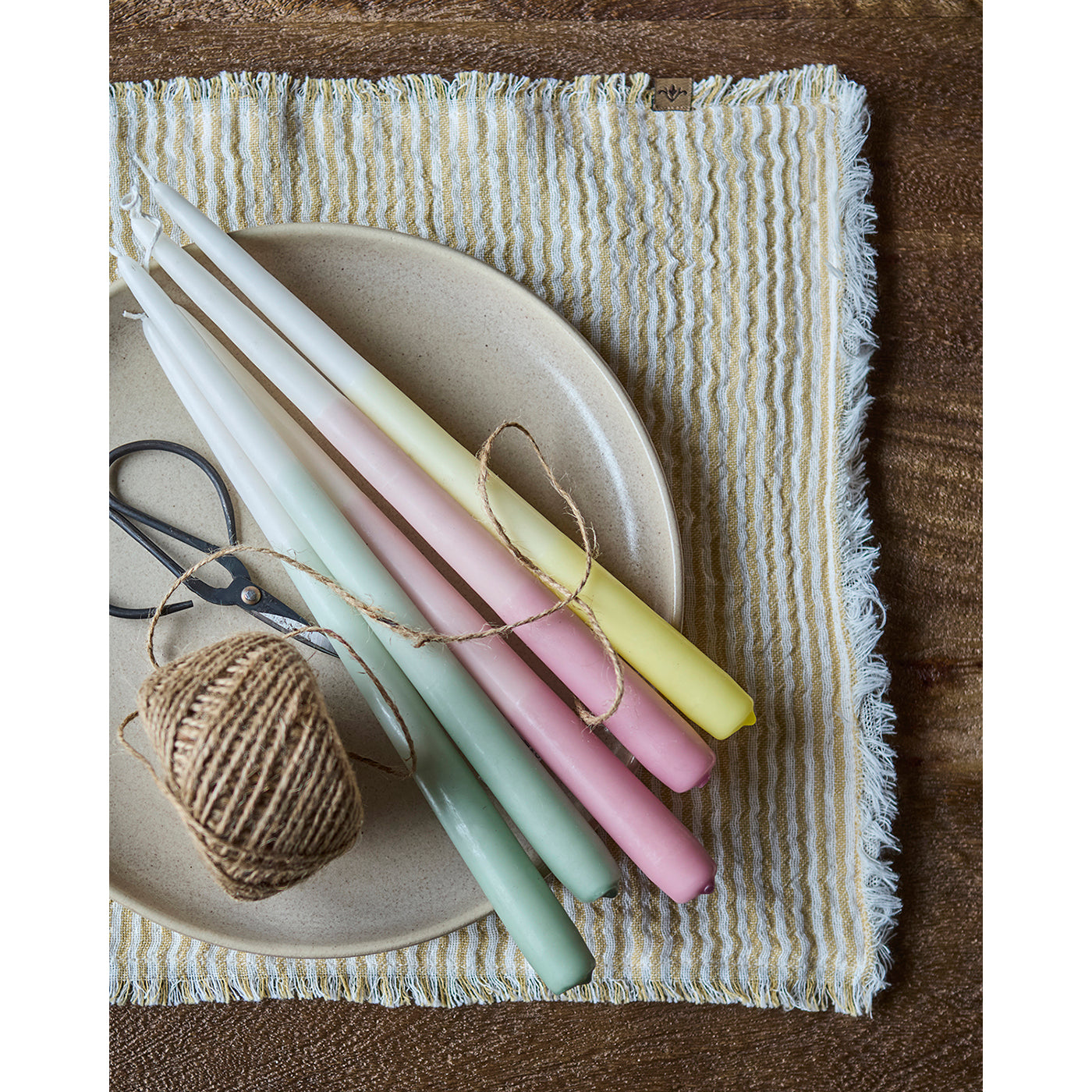 Vela Taper Rosa Ø2.2xH30 cm- 2 unidades