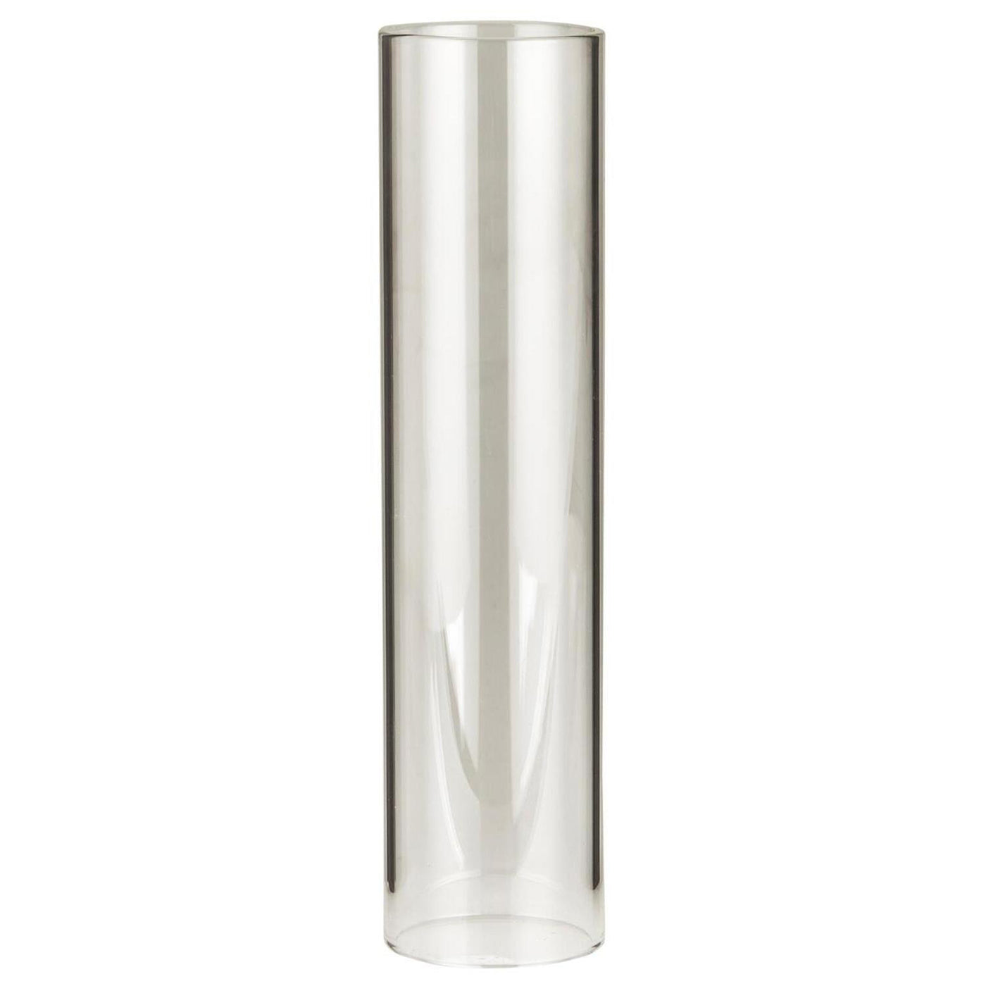 Portavela de Metal y Vidrio H: 22 Ø: 8 cm