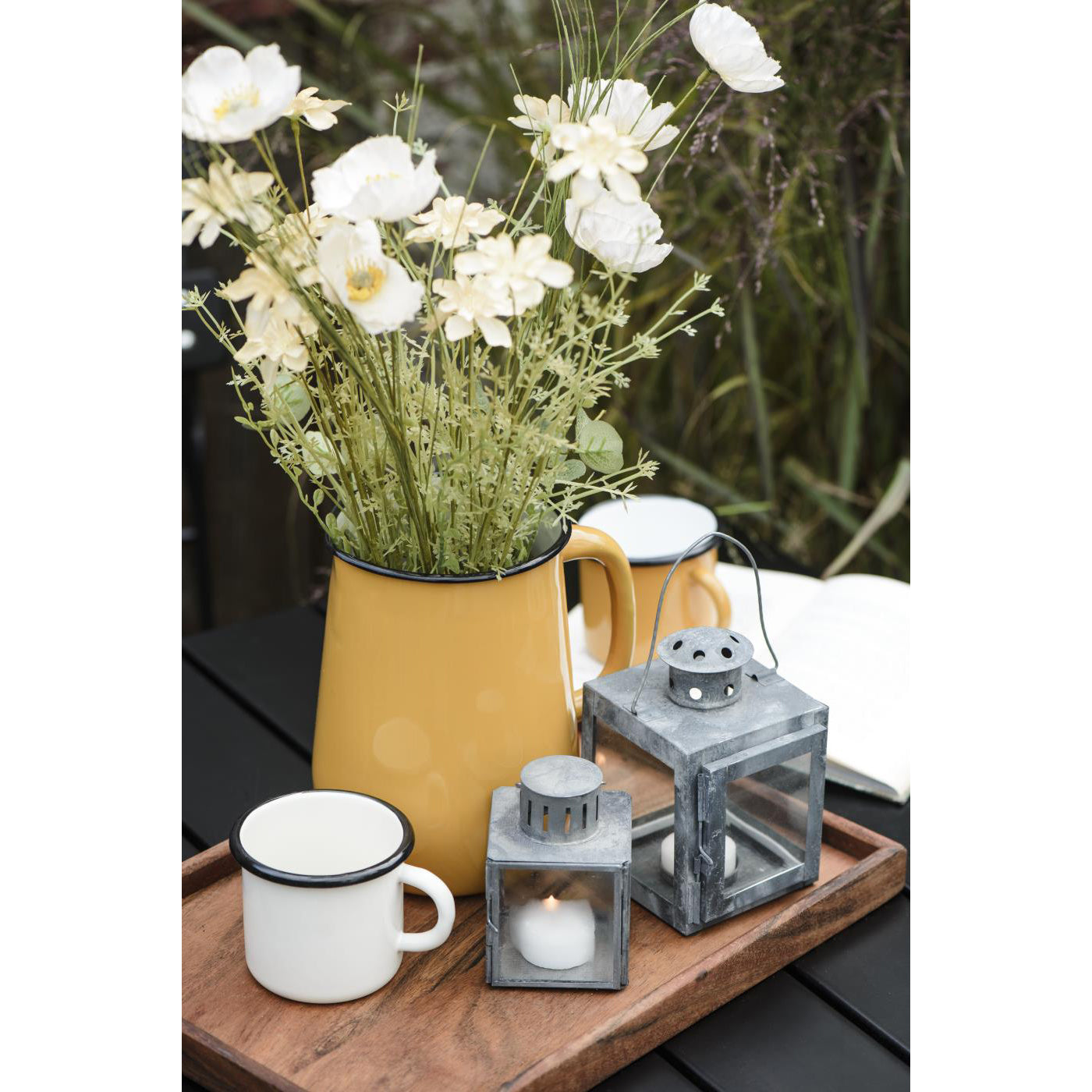 Fanal Portavela Metál Tealight H: 15 L: 9,5 cm