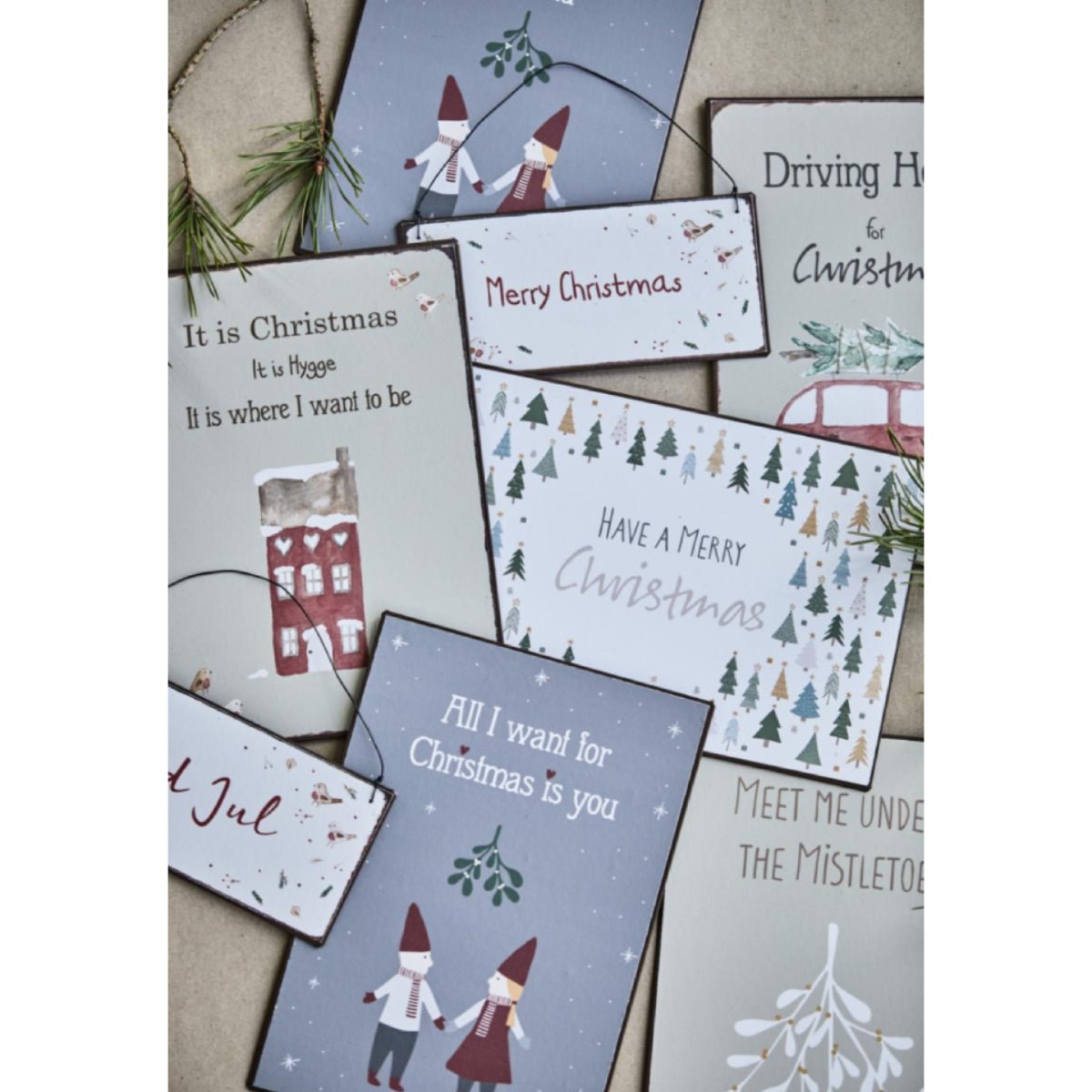 Letrero de Metal Merry Christmas