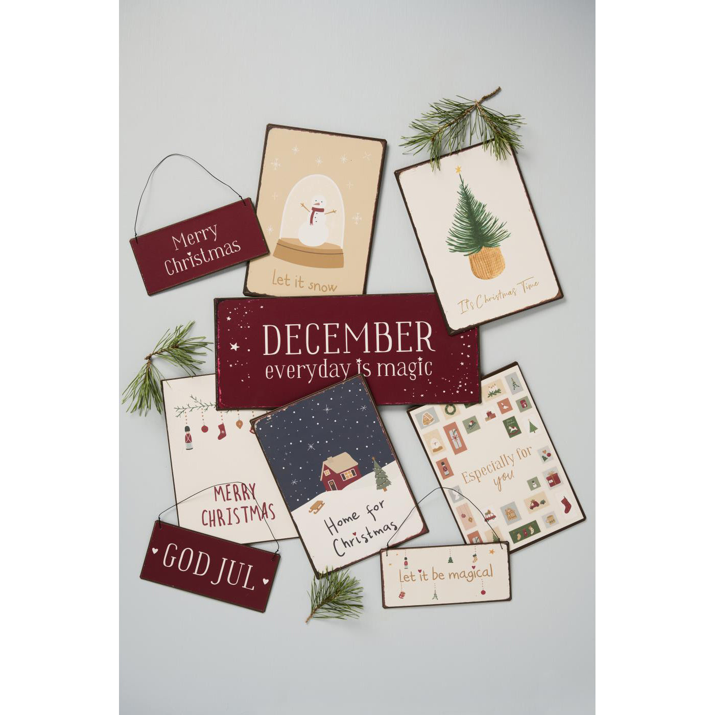 Letrero de Metal Let it be Magical, H: 7 L: 15 cm