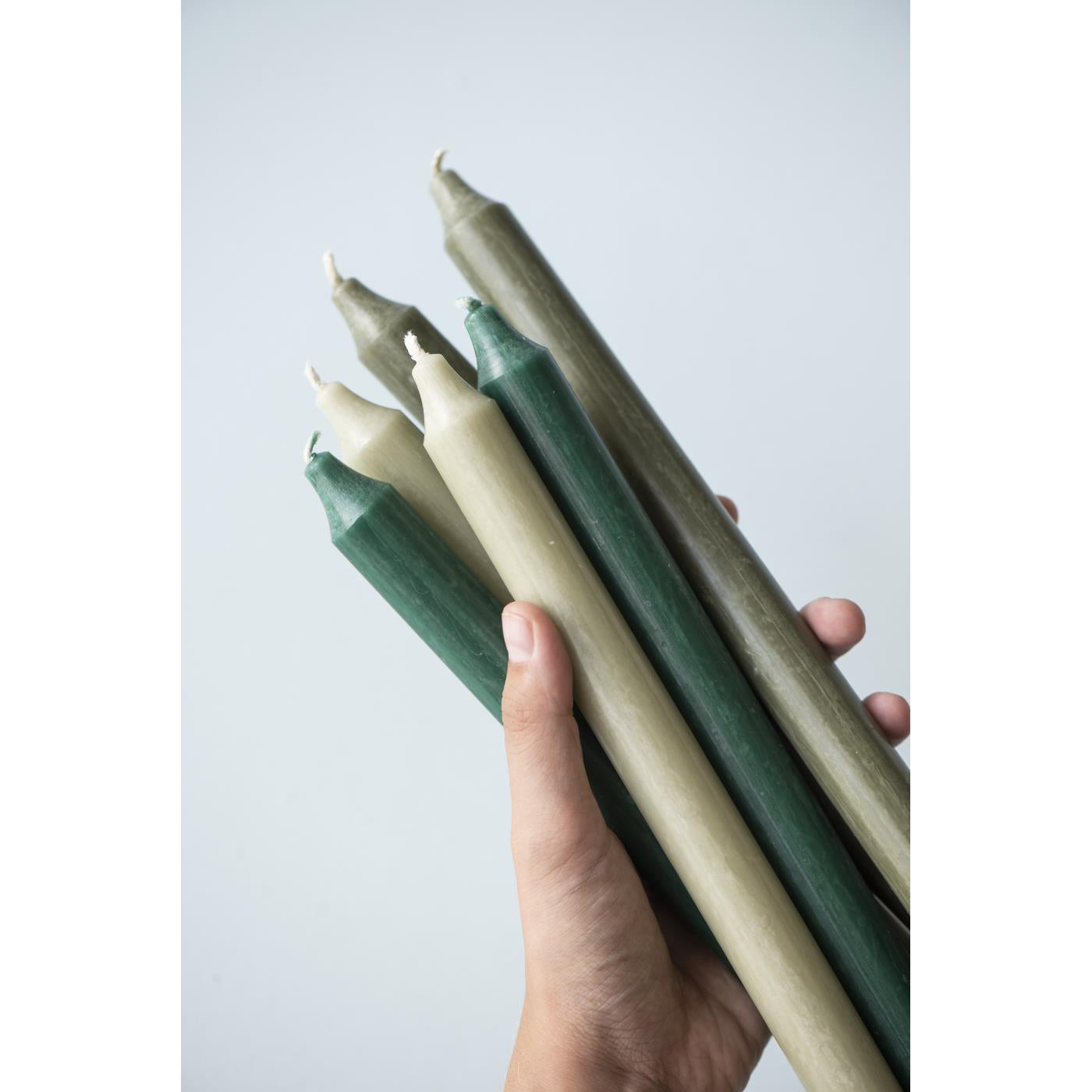 Vela Dinner Verde Oscuro H: 29 cm