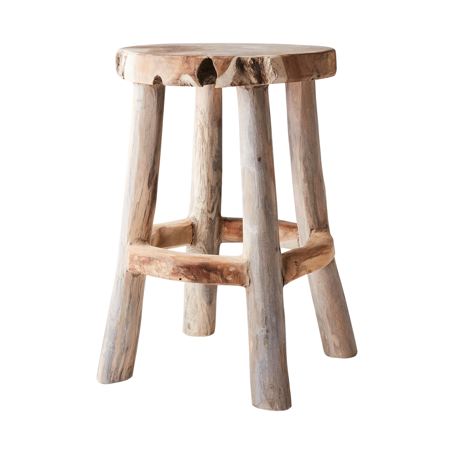 Piso Taburete PALLE Natural Ø38xH45 cm