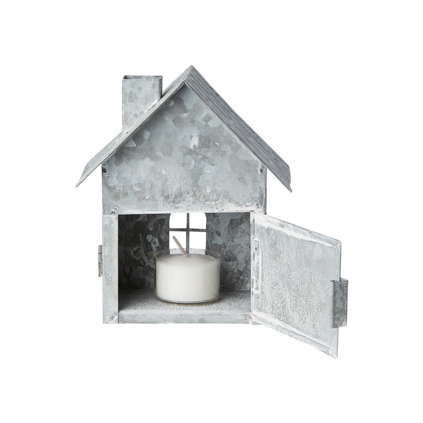 Casa para Velas FENIX Gris/Blanca H:14 cm