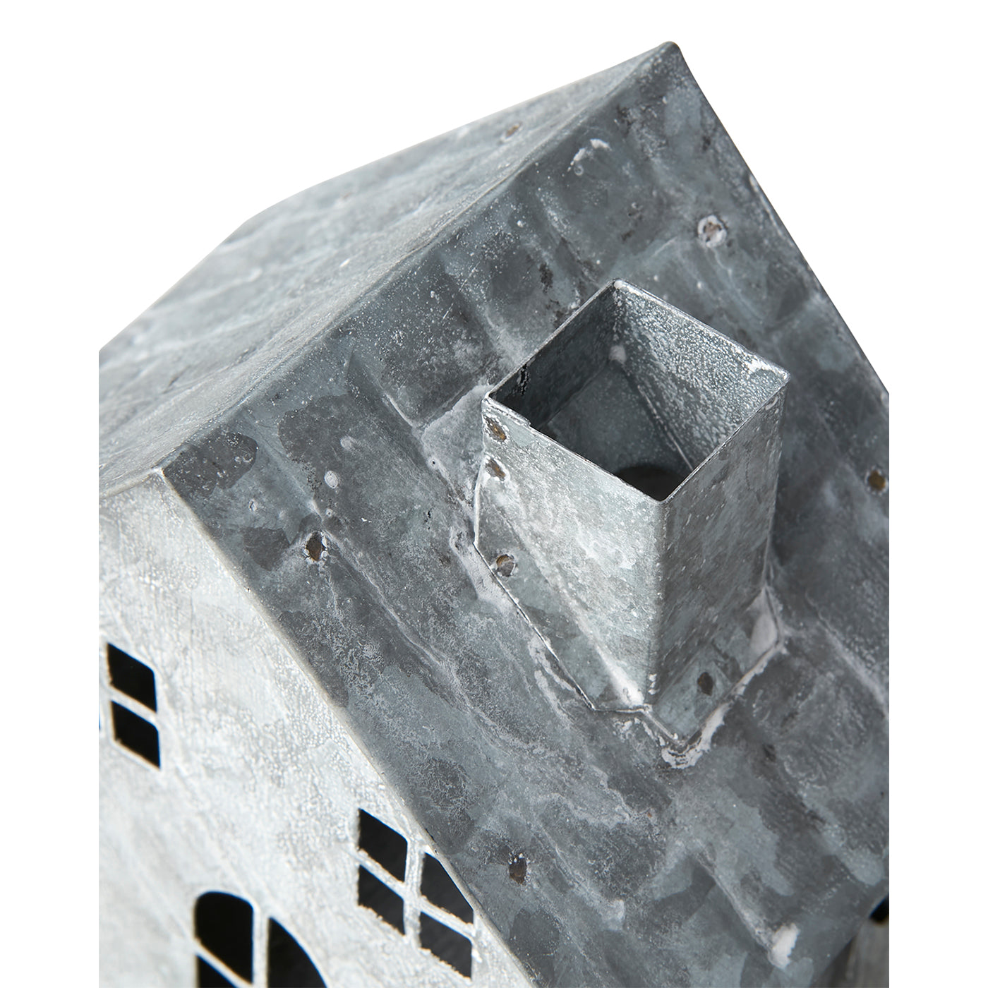 Casa para Velas FENIX Gris/Blanca H:14 cm
