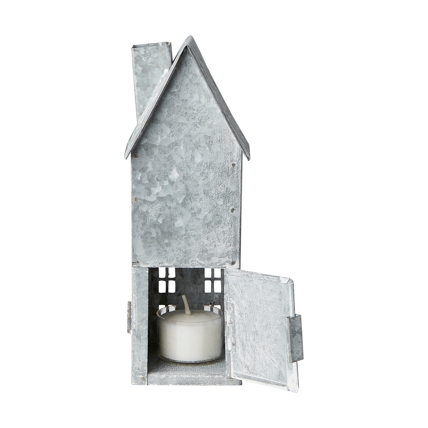 Casa para Velas FENIX Gris/Blanca H: 19.5 cm