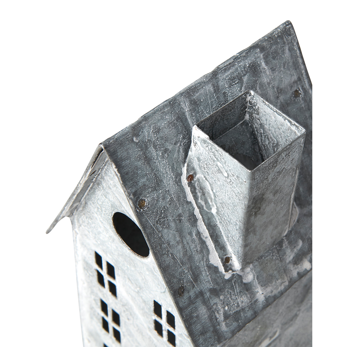 Casa para Velas FENIX Gris/Blanca H: 19.5 cm