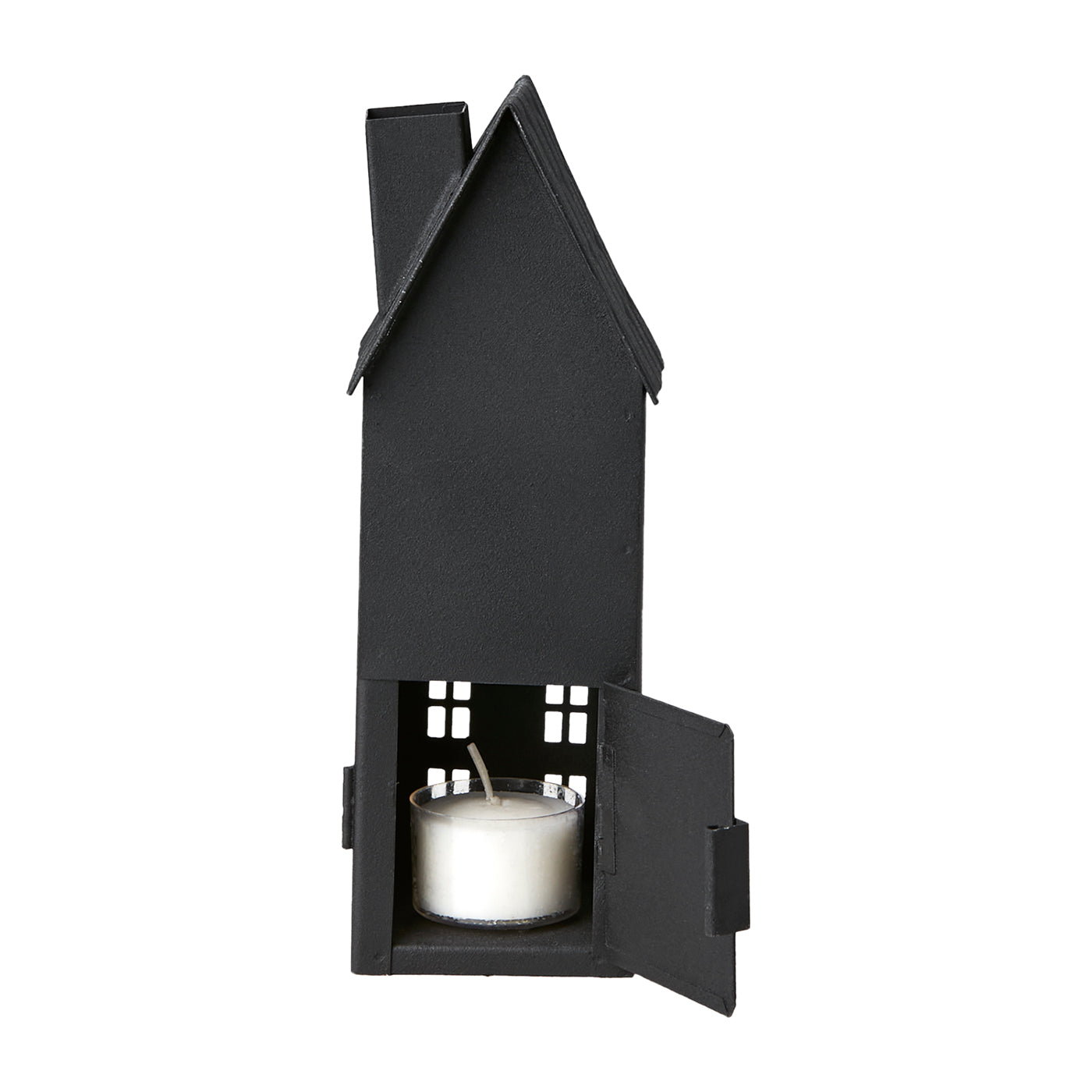 Casa para Velas FENIX Negra H: 19.5 cm