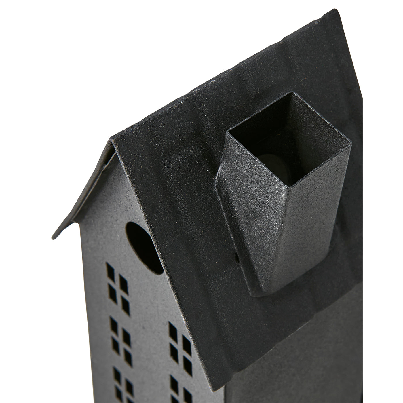 Casa para Velas FENIX Negra H: 19.5 cm