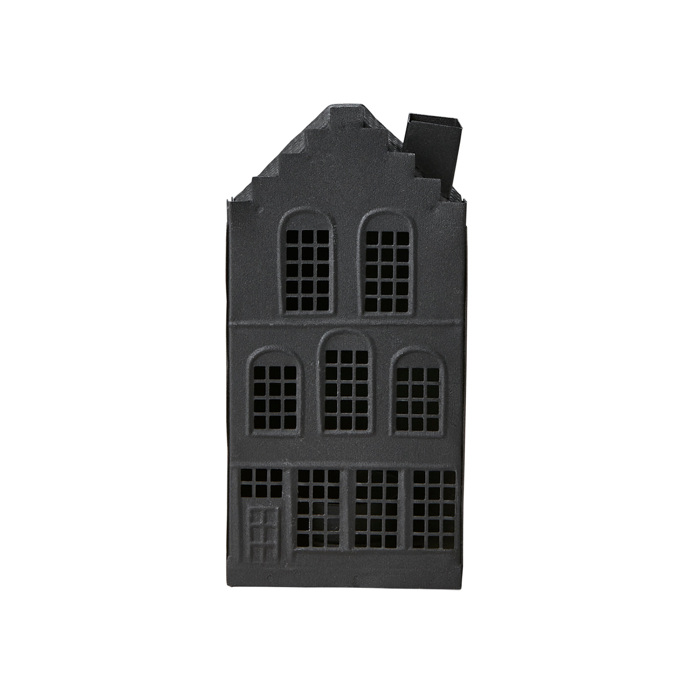 Casa para Velas FENIX Negra H: 17,5 cm