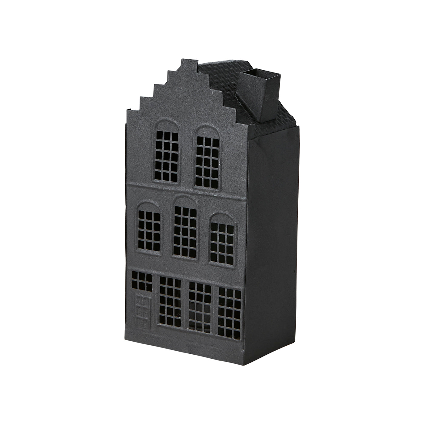 Casa para Velas FENIX Negra H: 17,5 cm