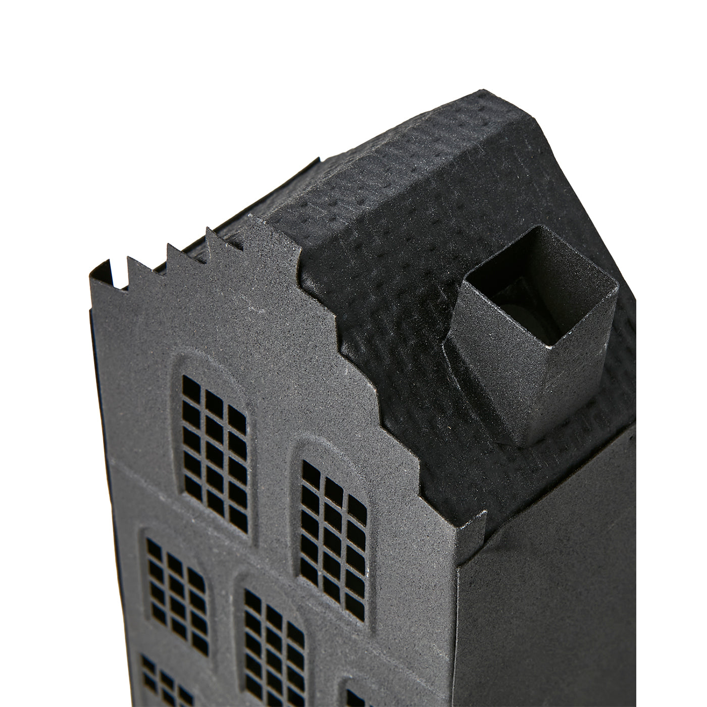 Casa para Velas FENIX Negra H: 17,5 cm
