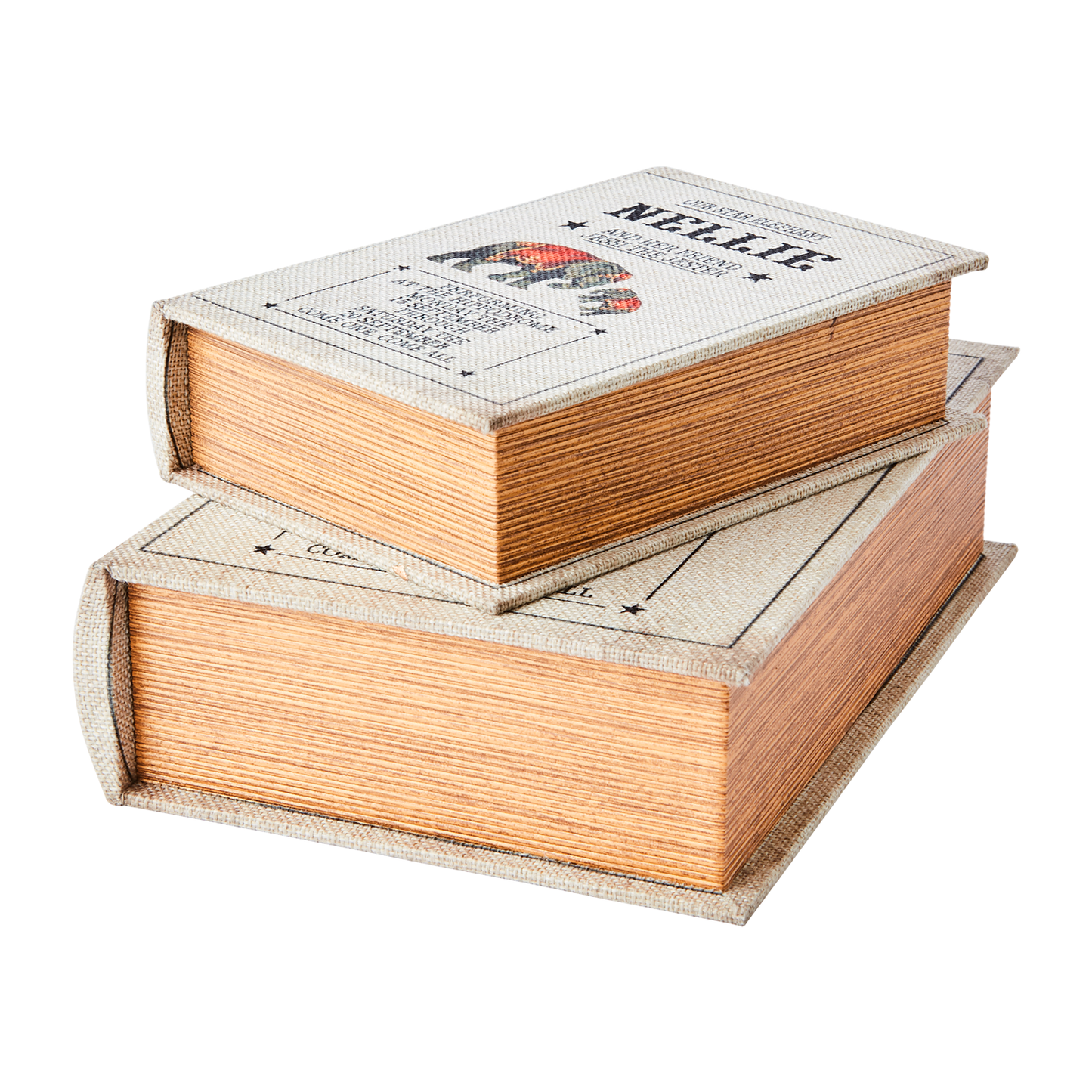 Brooke Caja Natural Elefante Large