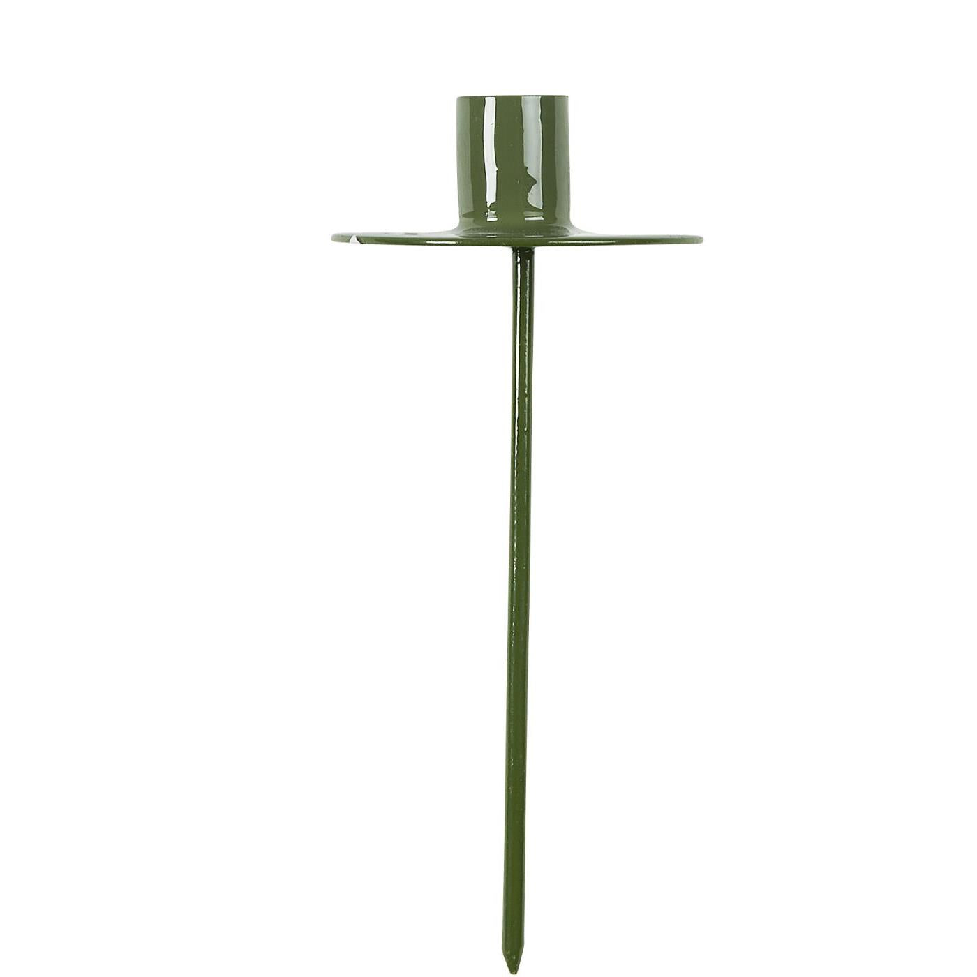 Estaca Verde para vela taper H: 12 Ø: 5 cm