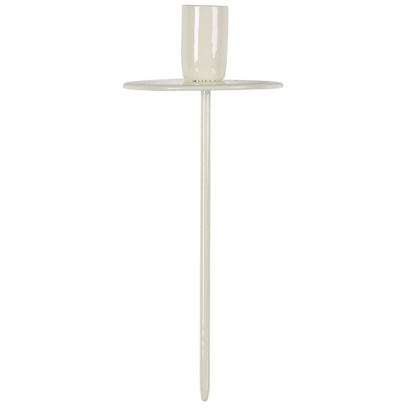 Estaca blanca para vela taper