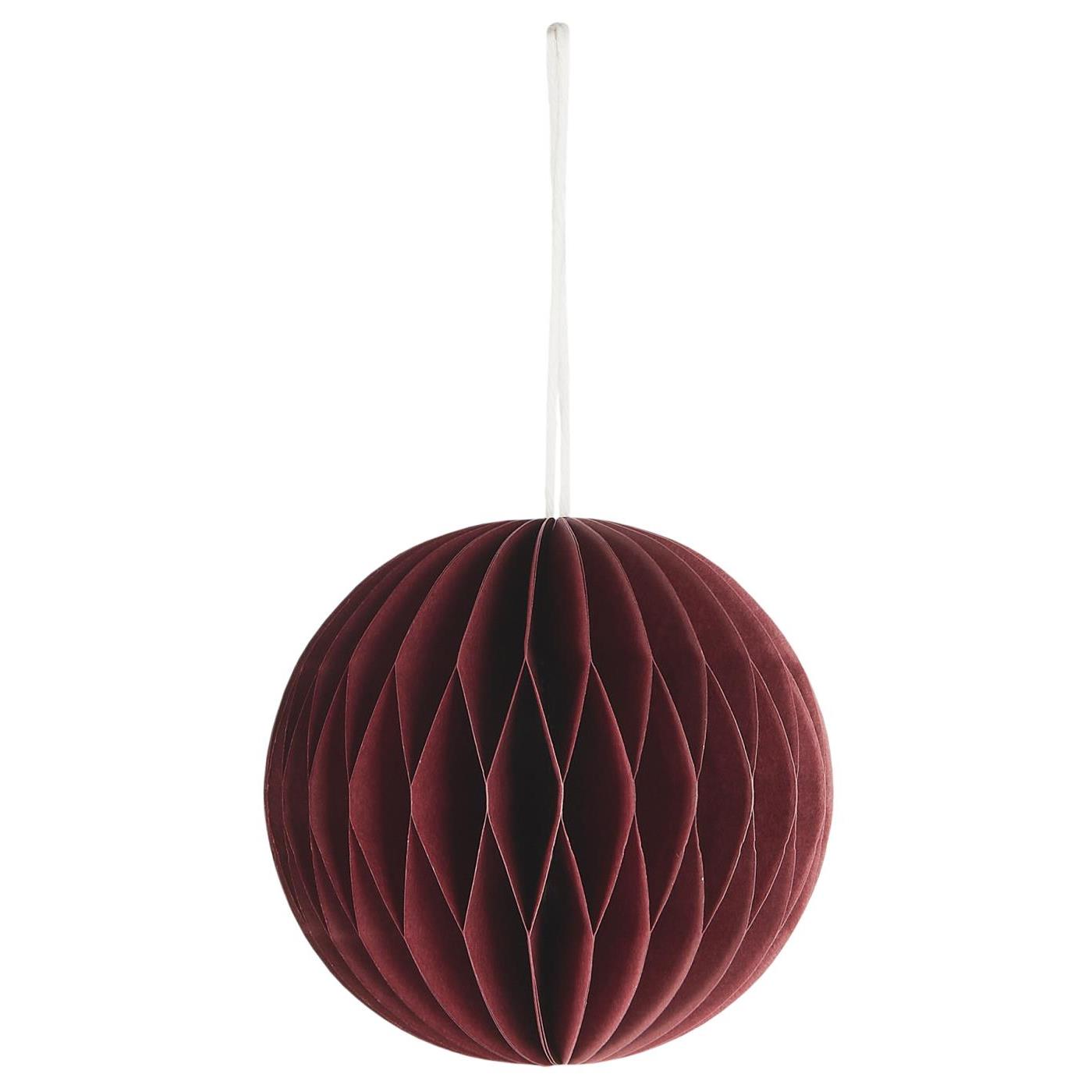 Adorno Navidad Snowball Rojo