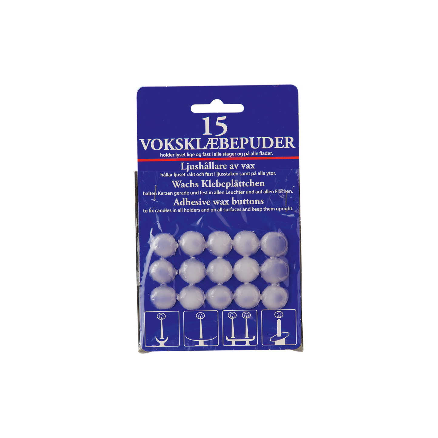 Fijador de cera para velas