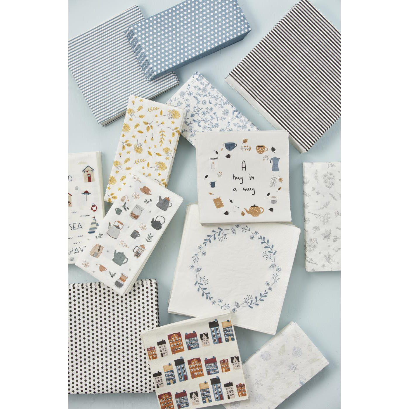 Servilletas con Diseño Guirnalda Azul 50 unidades de 20x20 cm