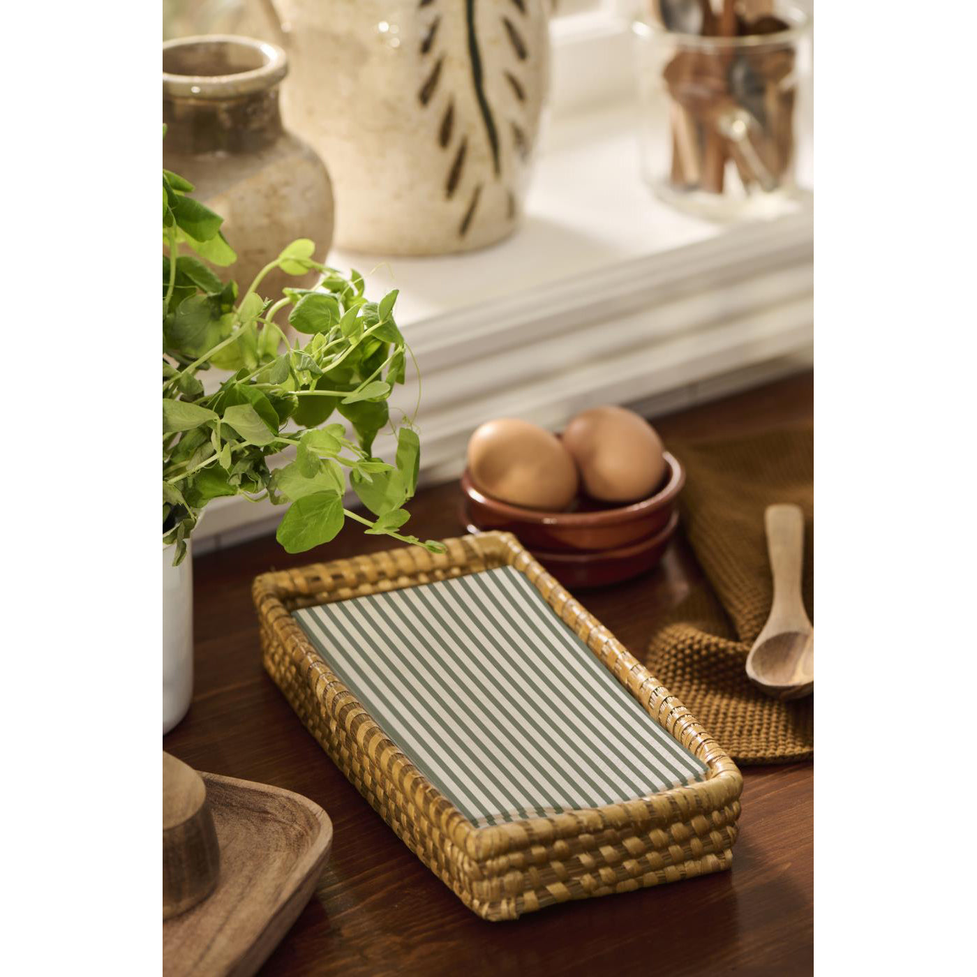 Servilletas Líneas Verdes 16 unidades de 10x20 cm