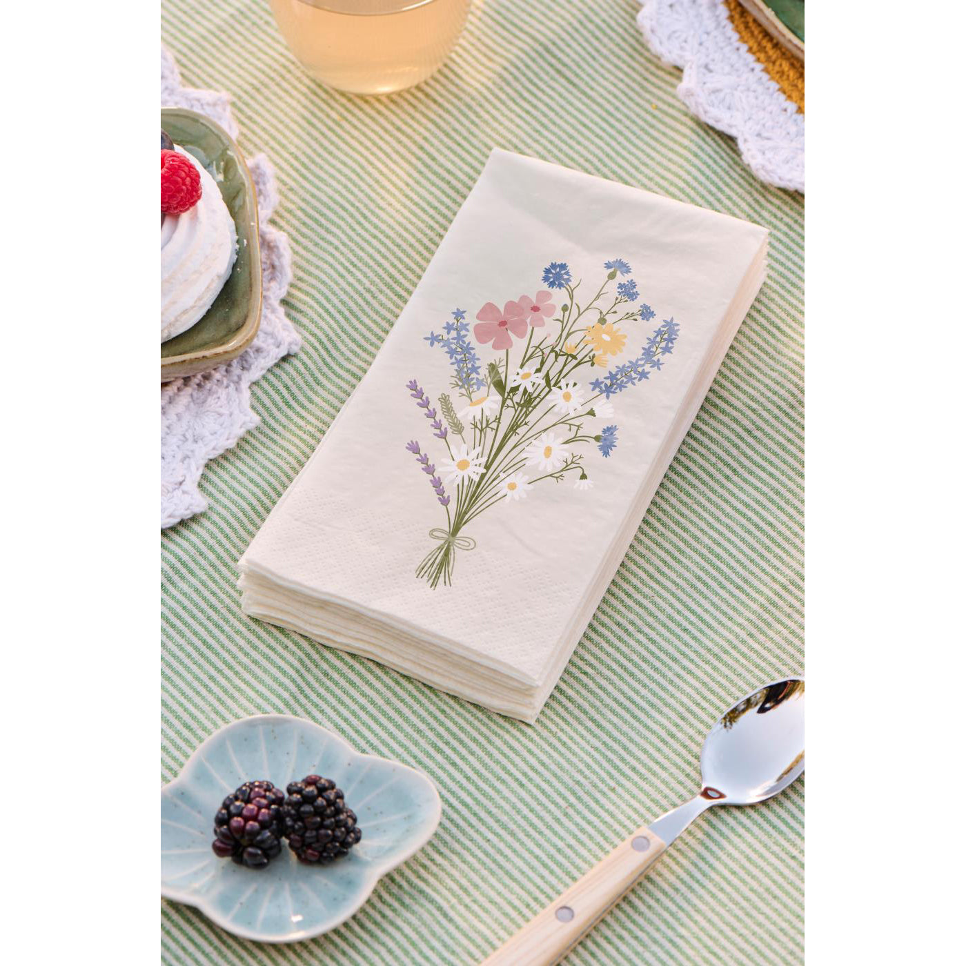 Servilletas Diseño Summer Bouquet, 16 unidades de 10x20 cm