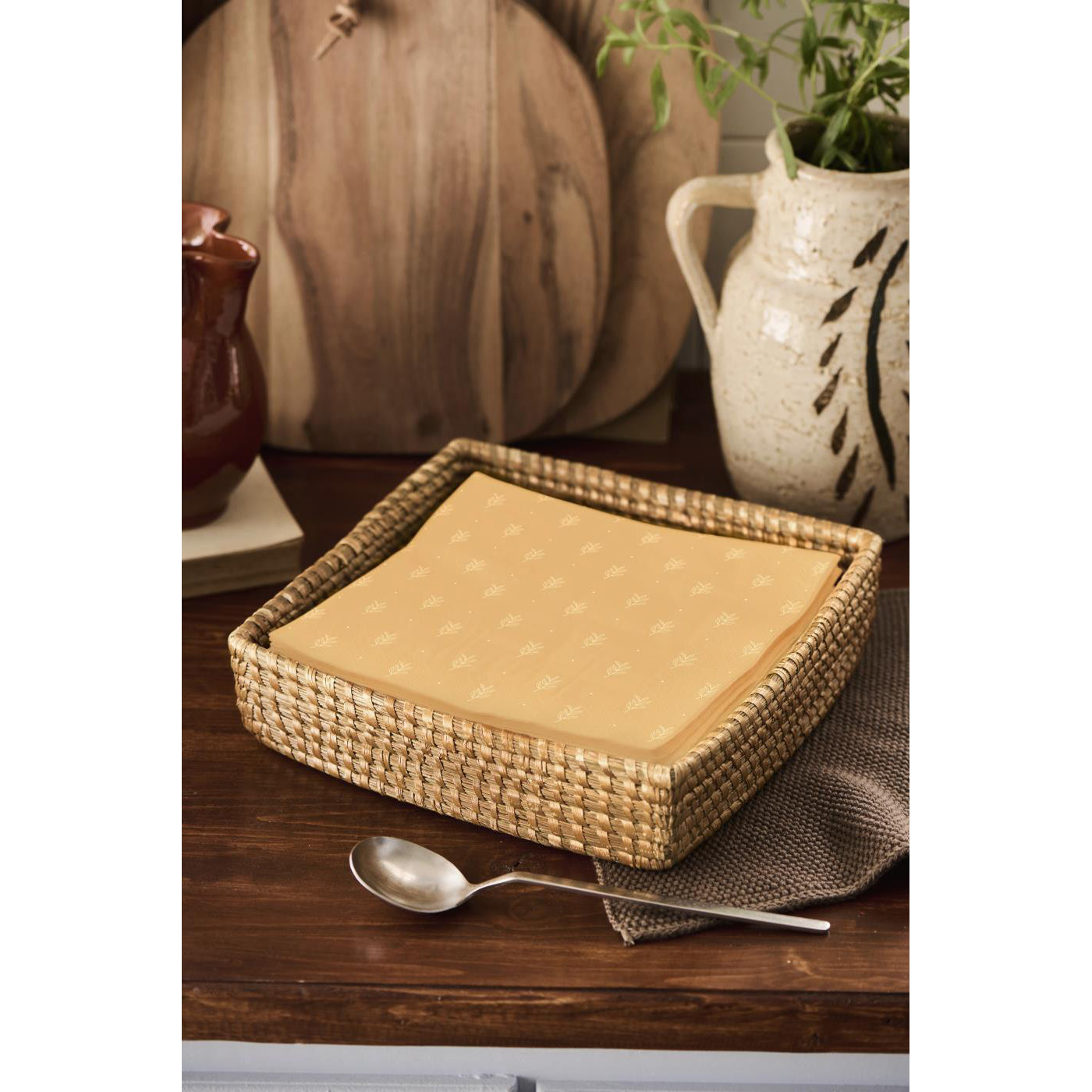 Servilletas Hojas Amarillas 50 unidades de 20x20 cm