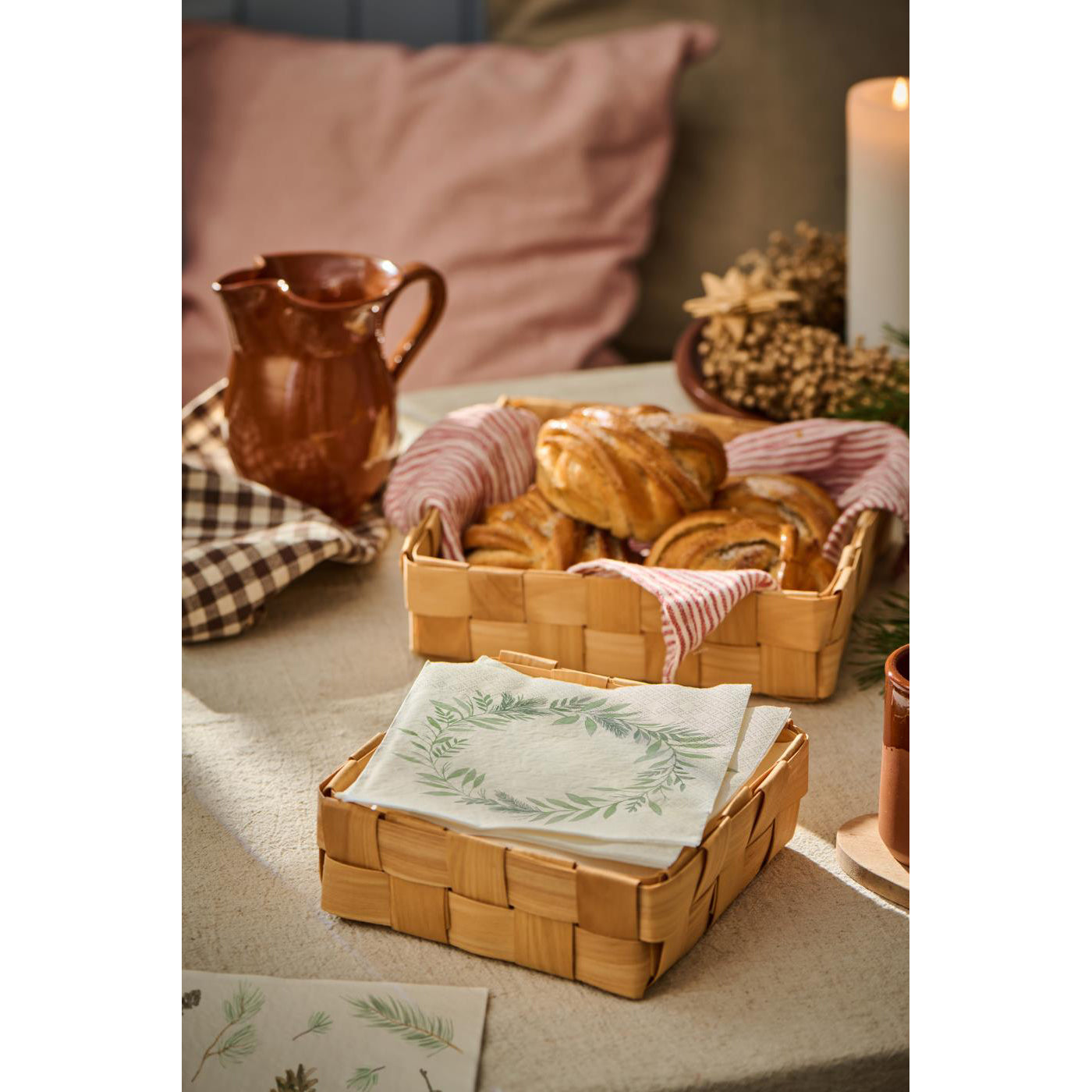 Servilletas Diseño Guirnaldas 20 unidades de 16,5x 16,5 cm