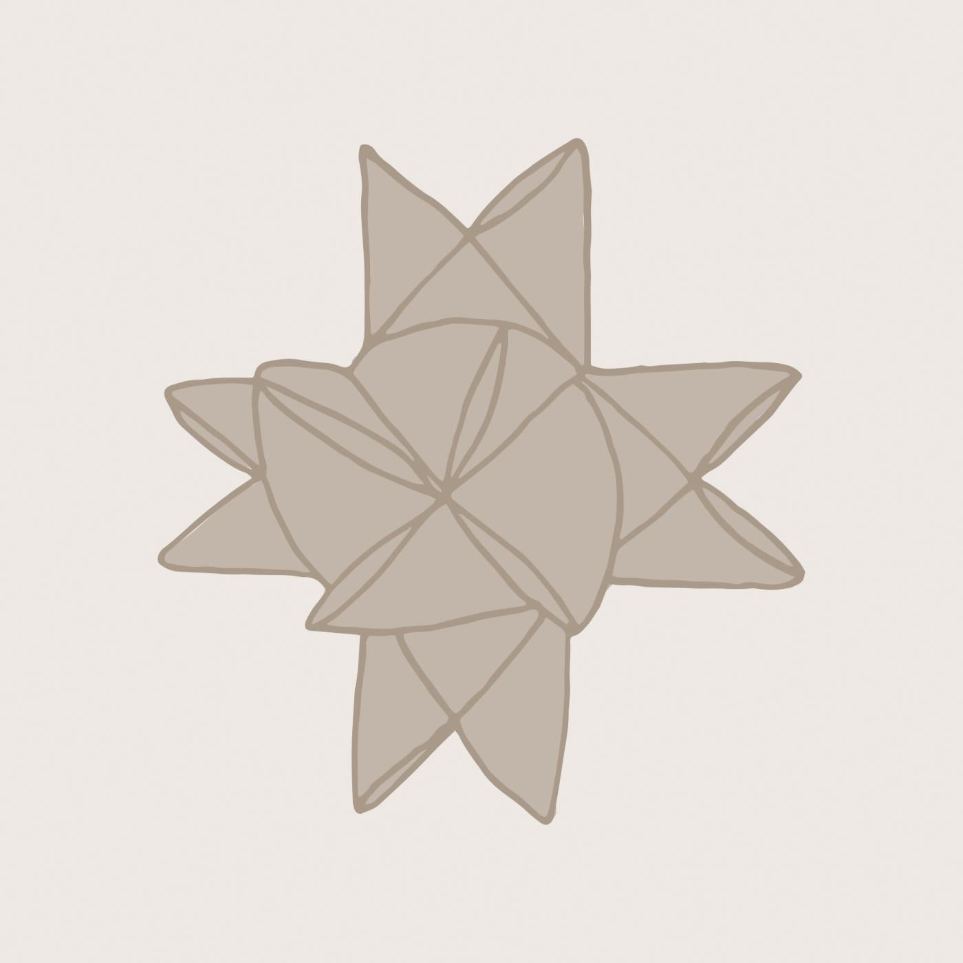 Servilletas con diseño Estrella Navidad / 20 unidades