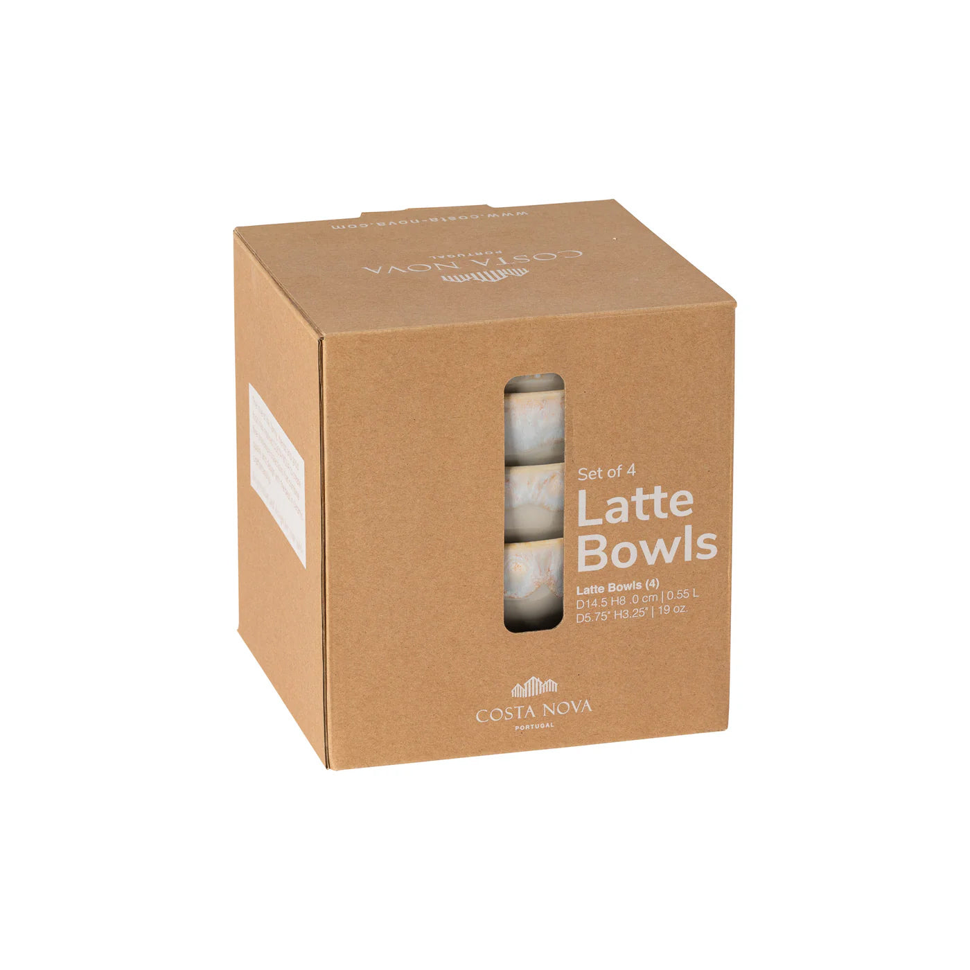 Set 4 Latte Bowls Gris