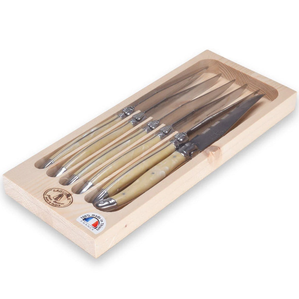 Laguiole Set 6 Cuchillos Mármol Jean Dubost