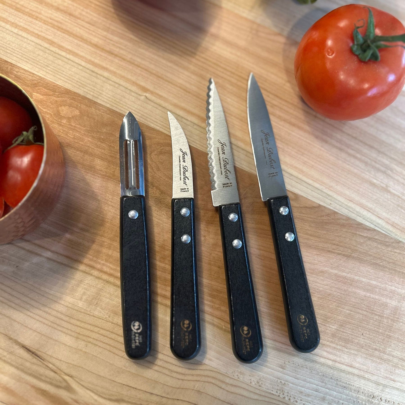 Cuchillo Pelador Beechwood Negro Laguiole Jean Dubost