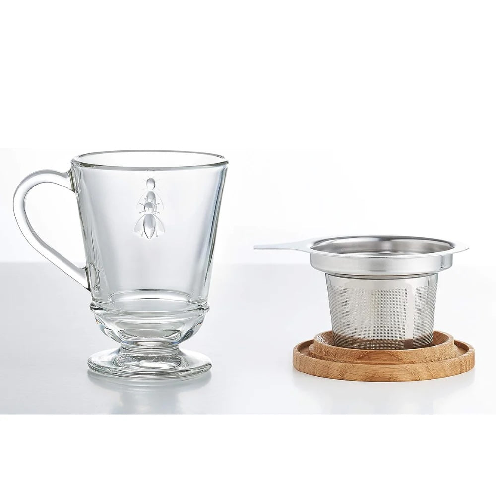 Taza té con infusor abeja
