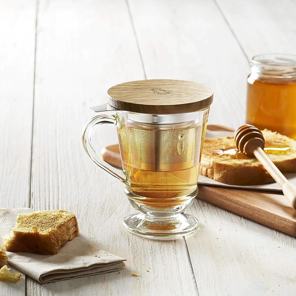Taza té con infusor abeja