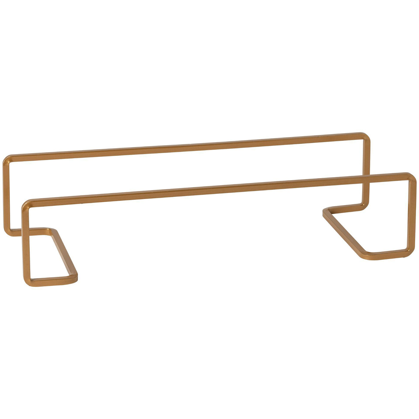 Pedestal Bajo Rectangular Dorado 36x13 cm H8 cm