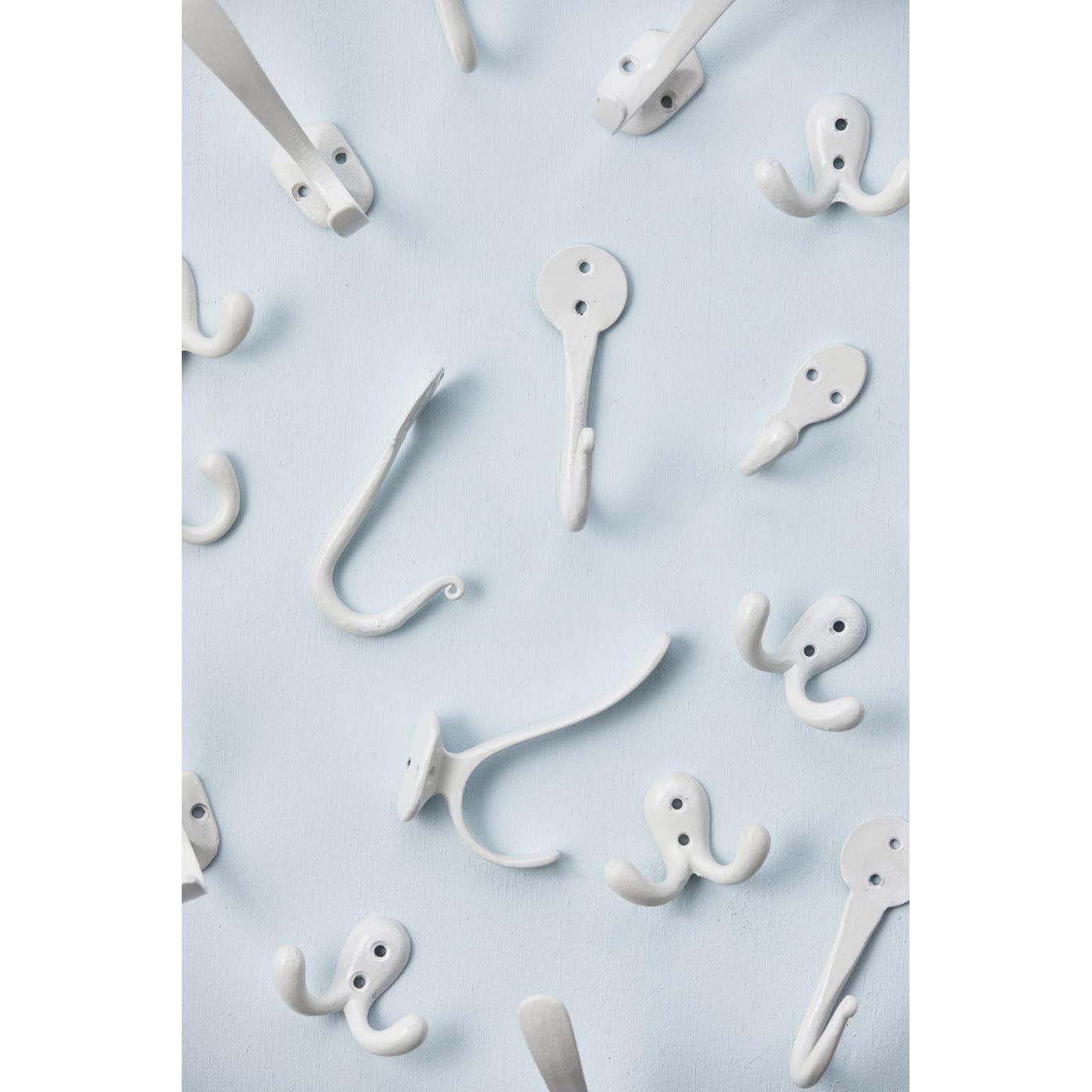 Gancho Doble Pequeño Blanco