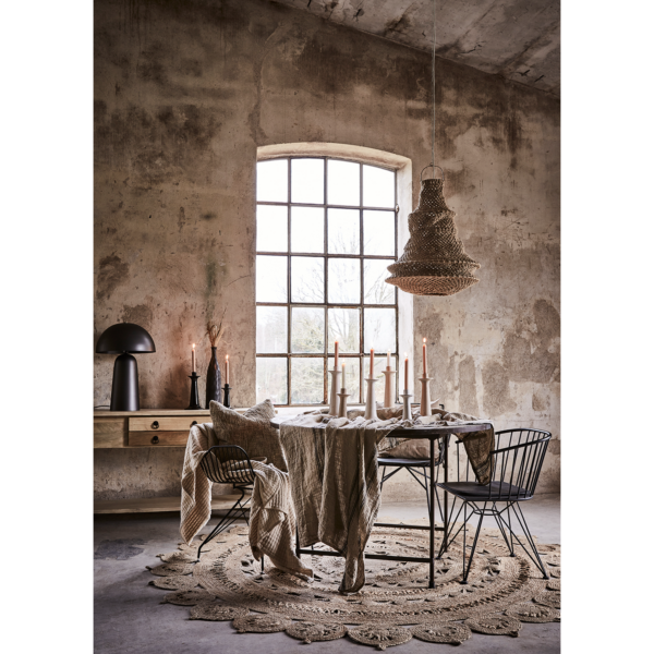 Portavela ELLA M Negro Ø14xH26 cm