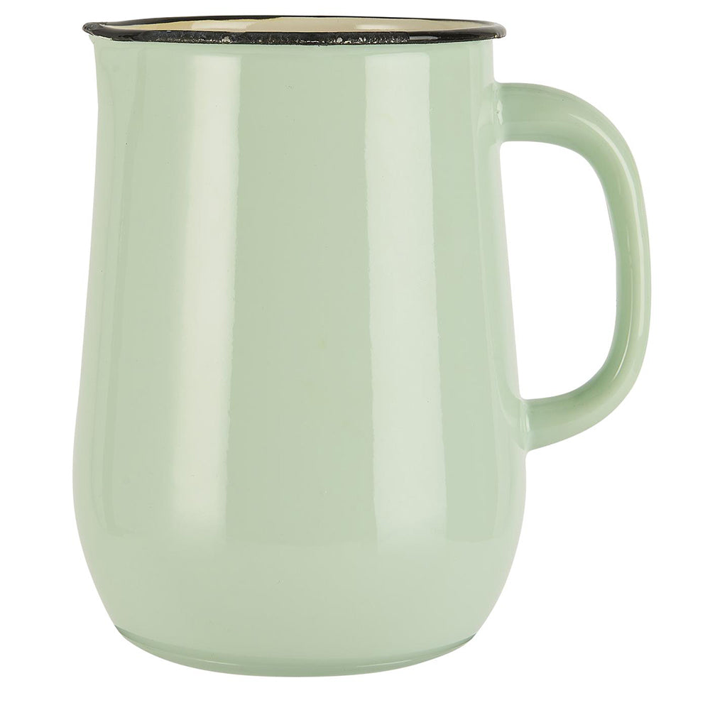 Pitcher Enlozado Light Green  / Interior Crema