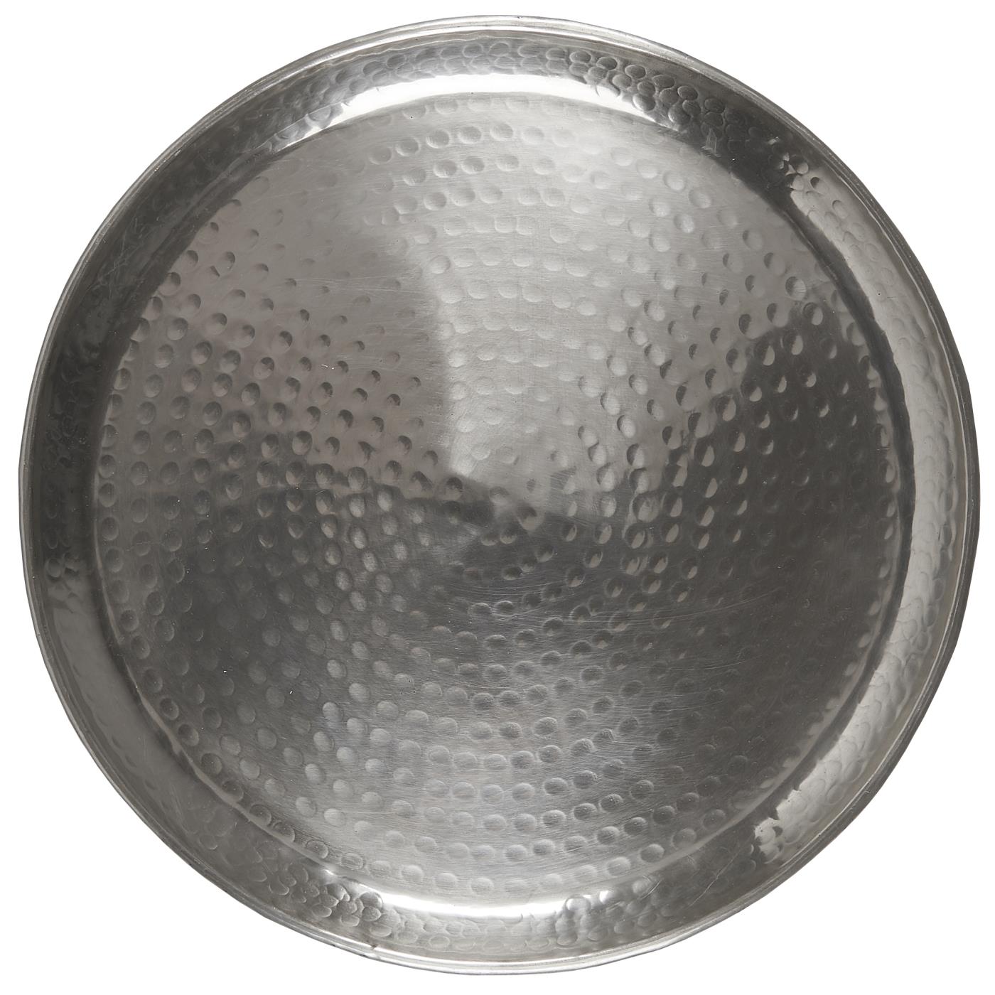 Bandeja Antique Plateada Diam 40 cm