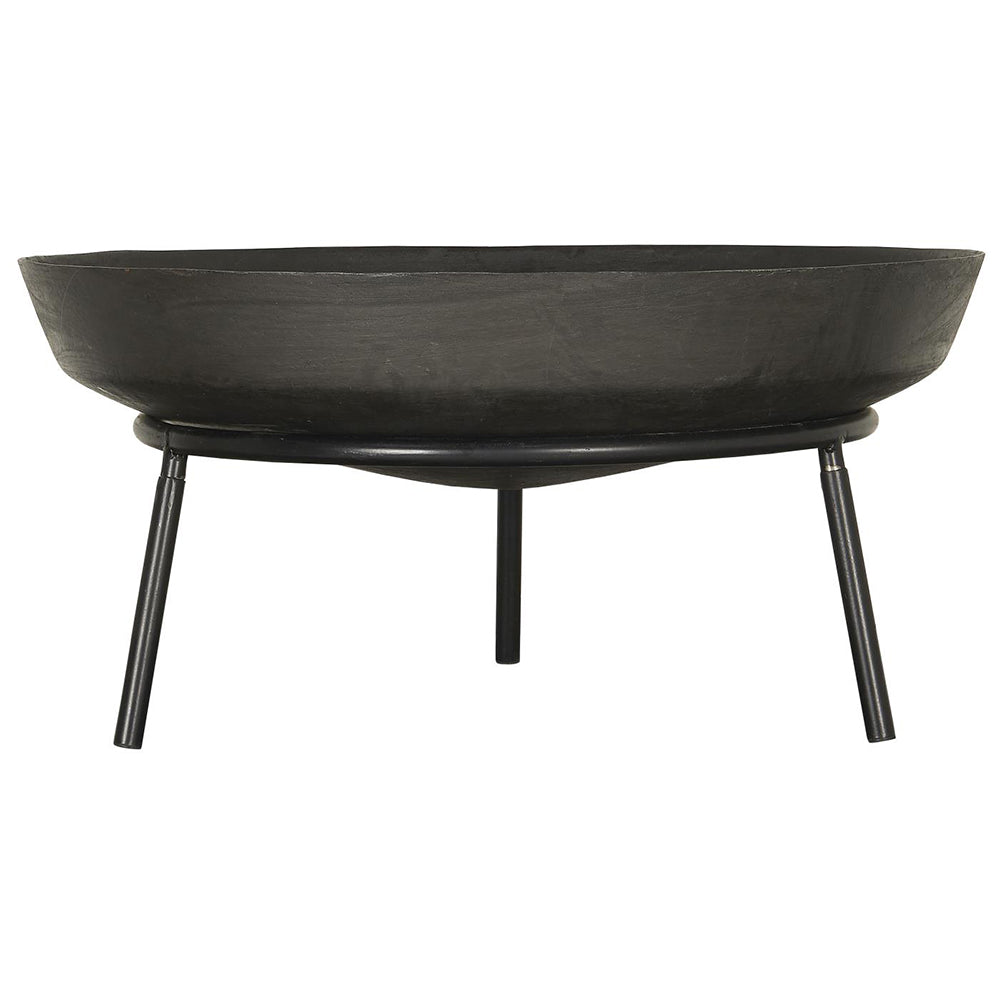 Brasero con soporte negro